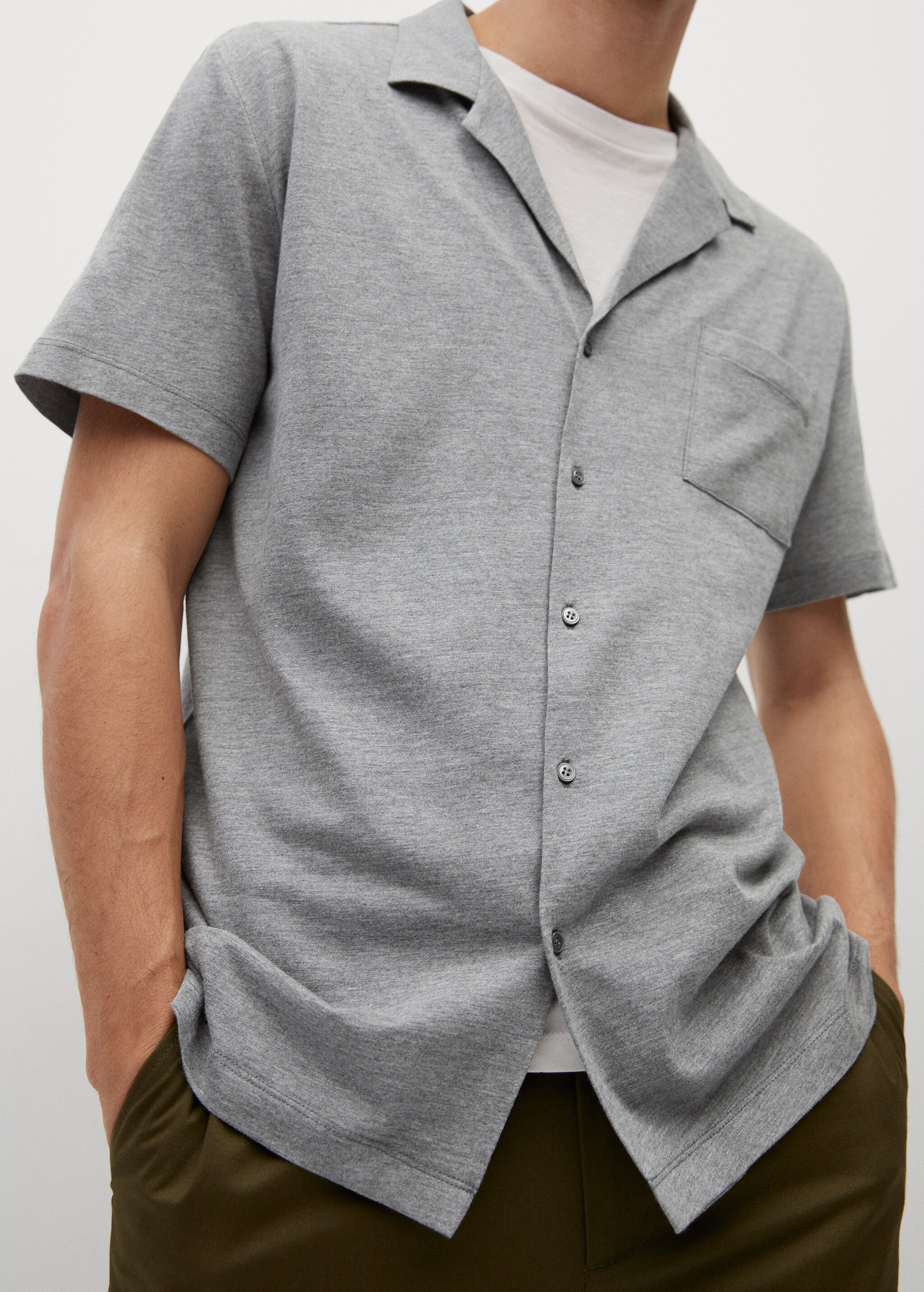 Cotton knit shirt - Details of the article 2