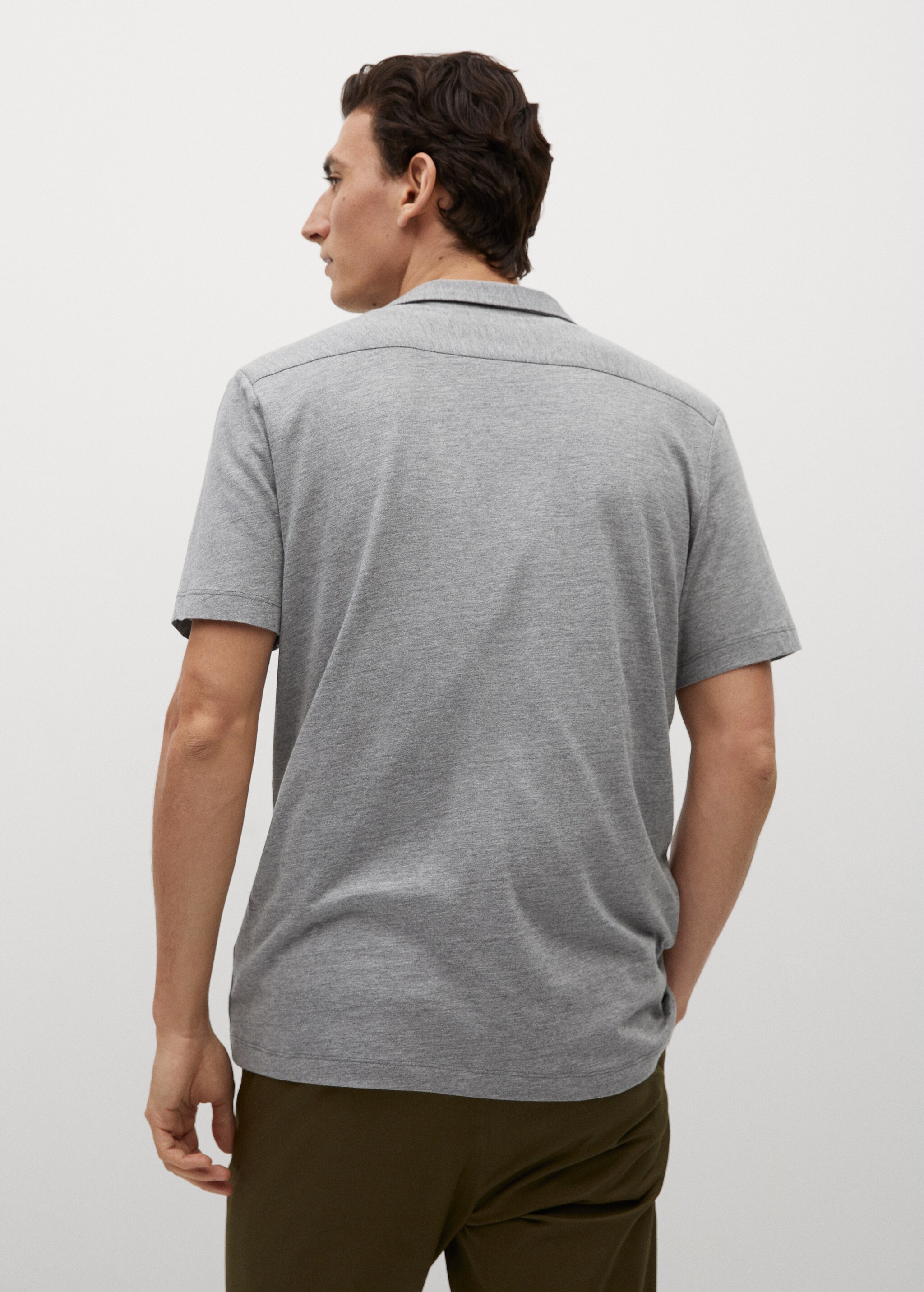 Cotton knit shirt - Reverse of the article