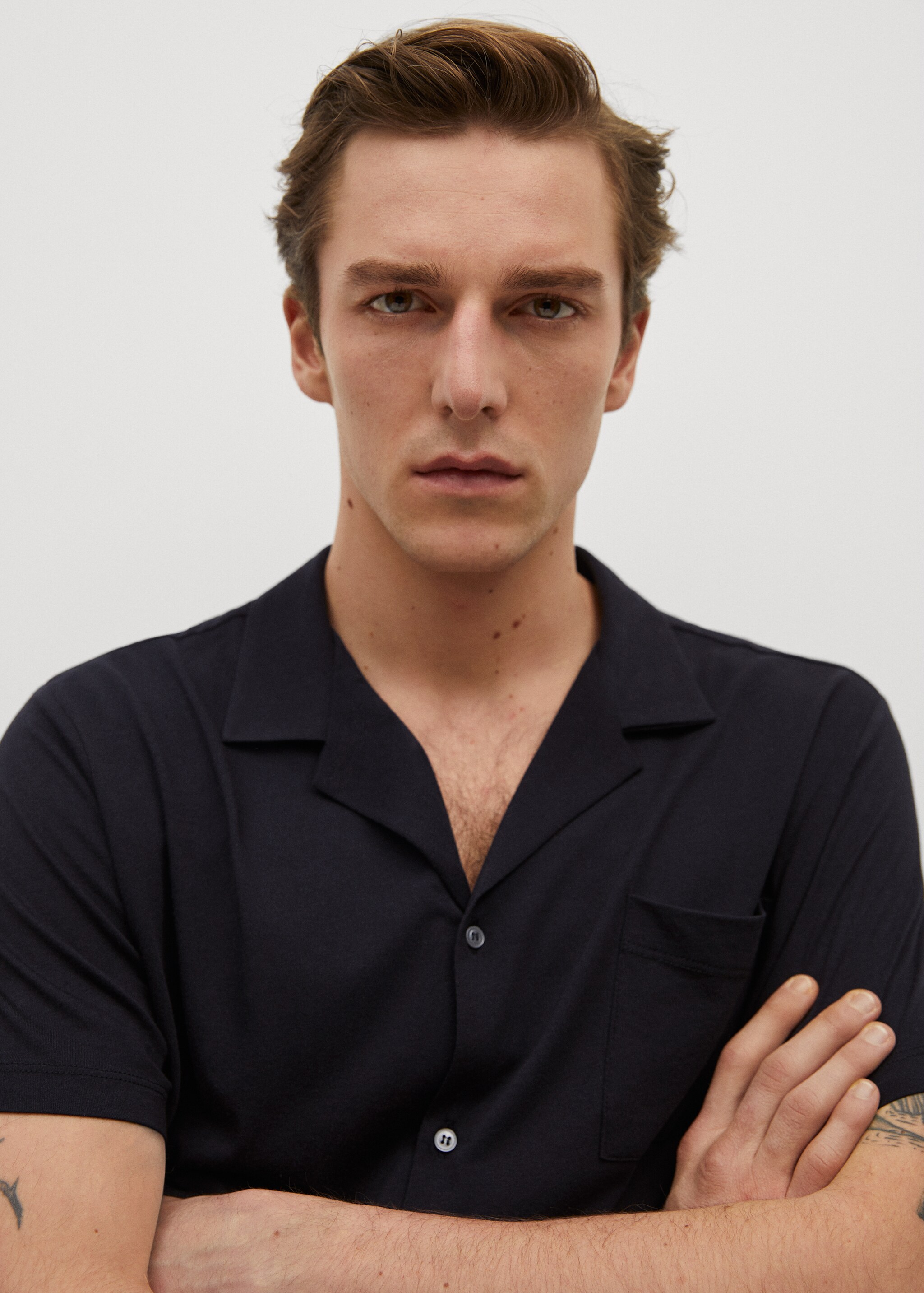Cotton knit shirt - Details of the article 2