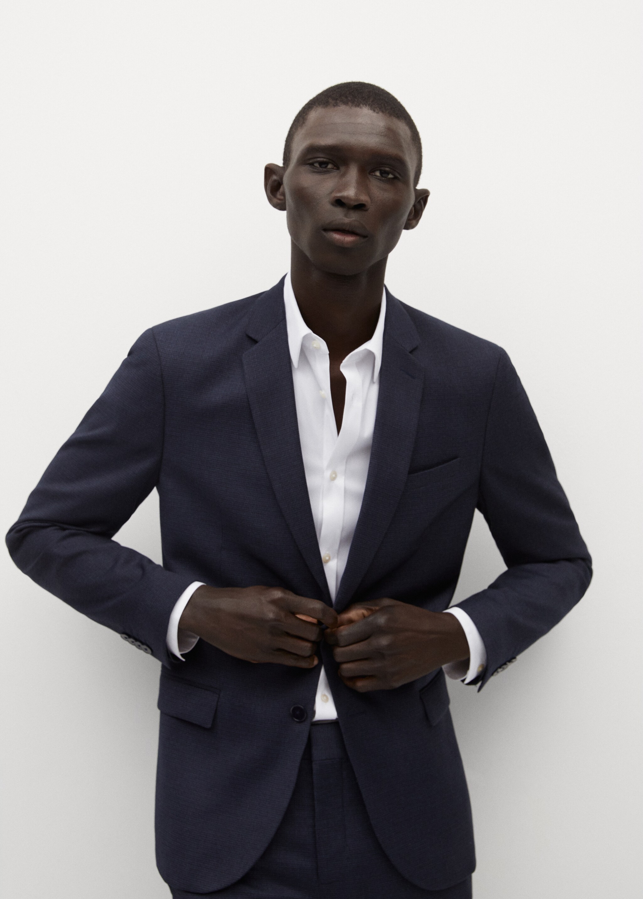 Obleková košile super slim fit ze strečové bavlny - Detail zboží 2