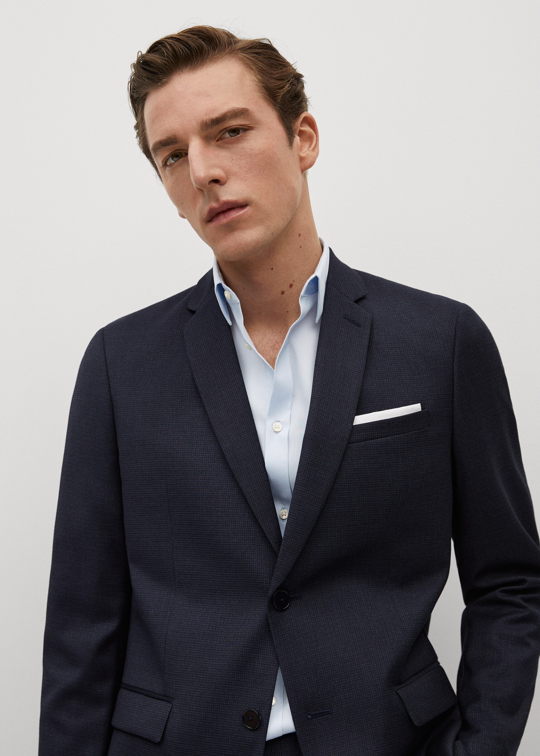 Obleková košile super slim fit ze strečové bavlny - Detail zboží 2