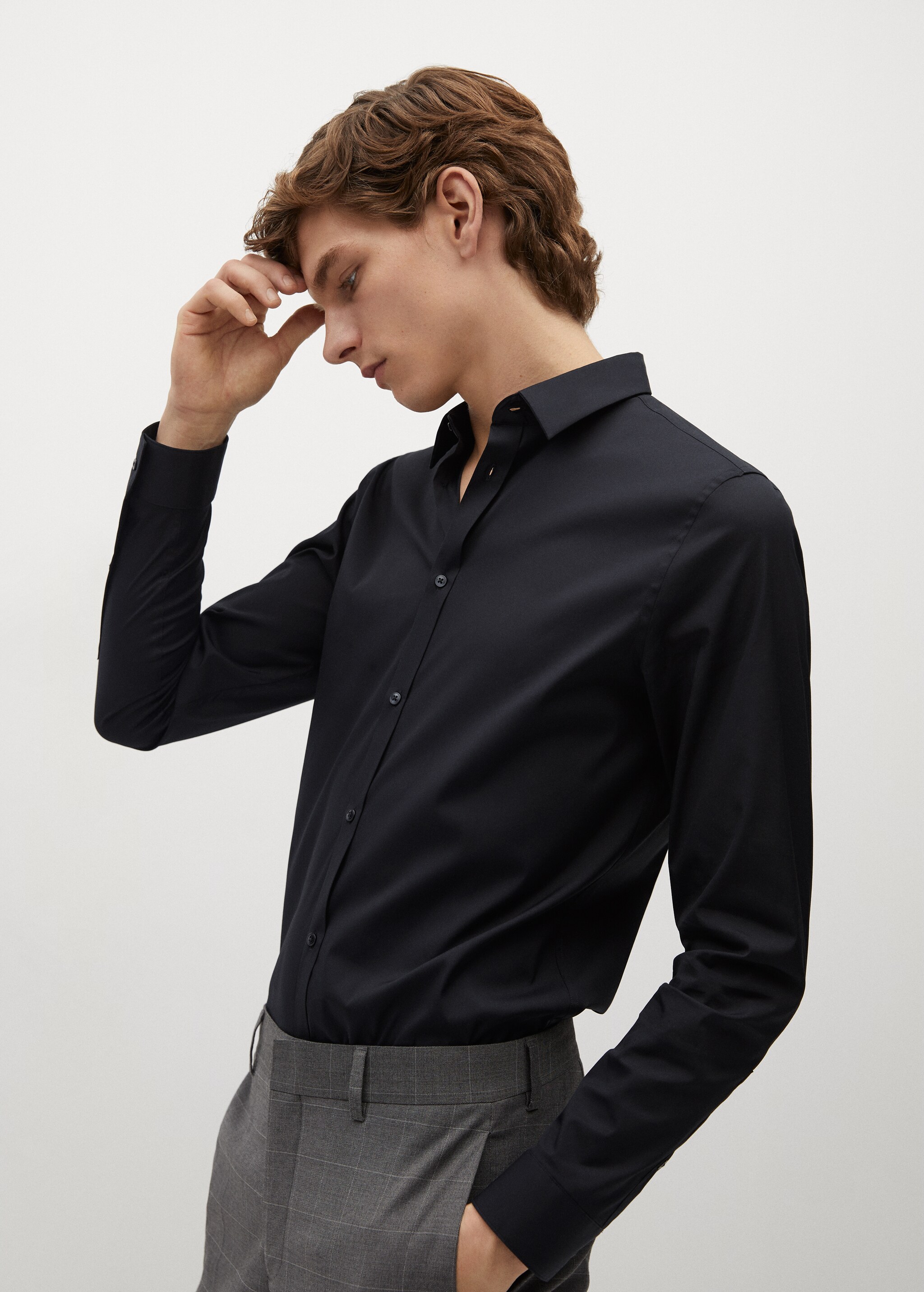 Obleková košile super slim fit ze strečové bavlny - Detail zboží 1