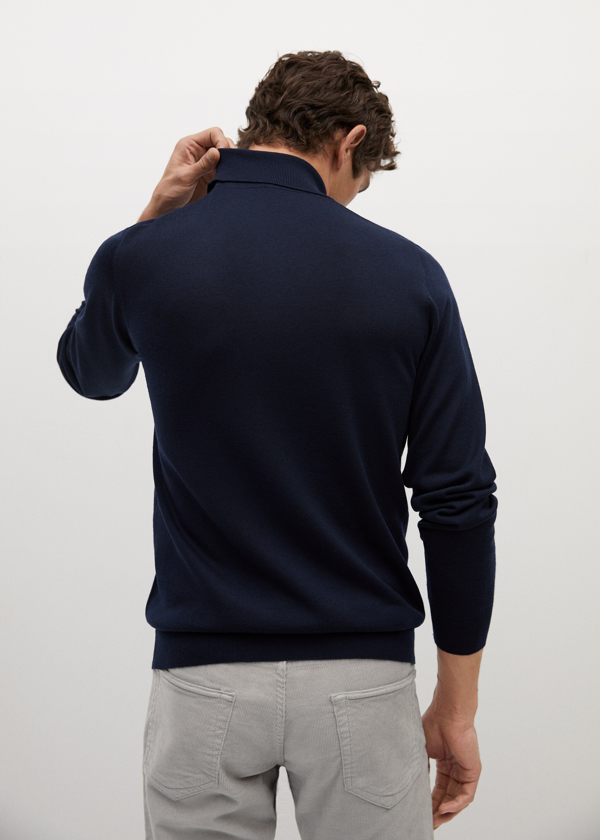 Merino wool washable sweater - Reverse of the article