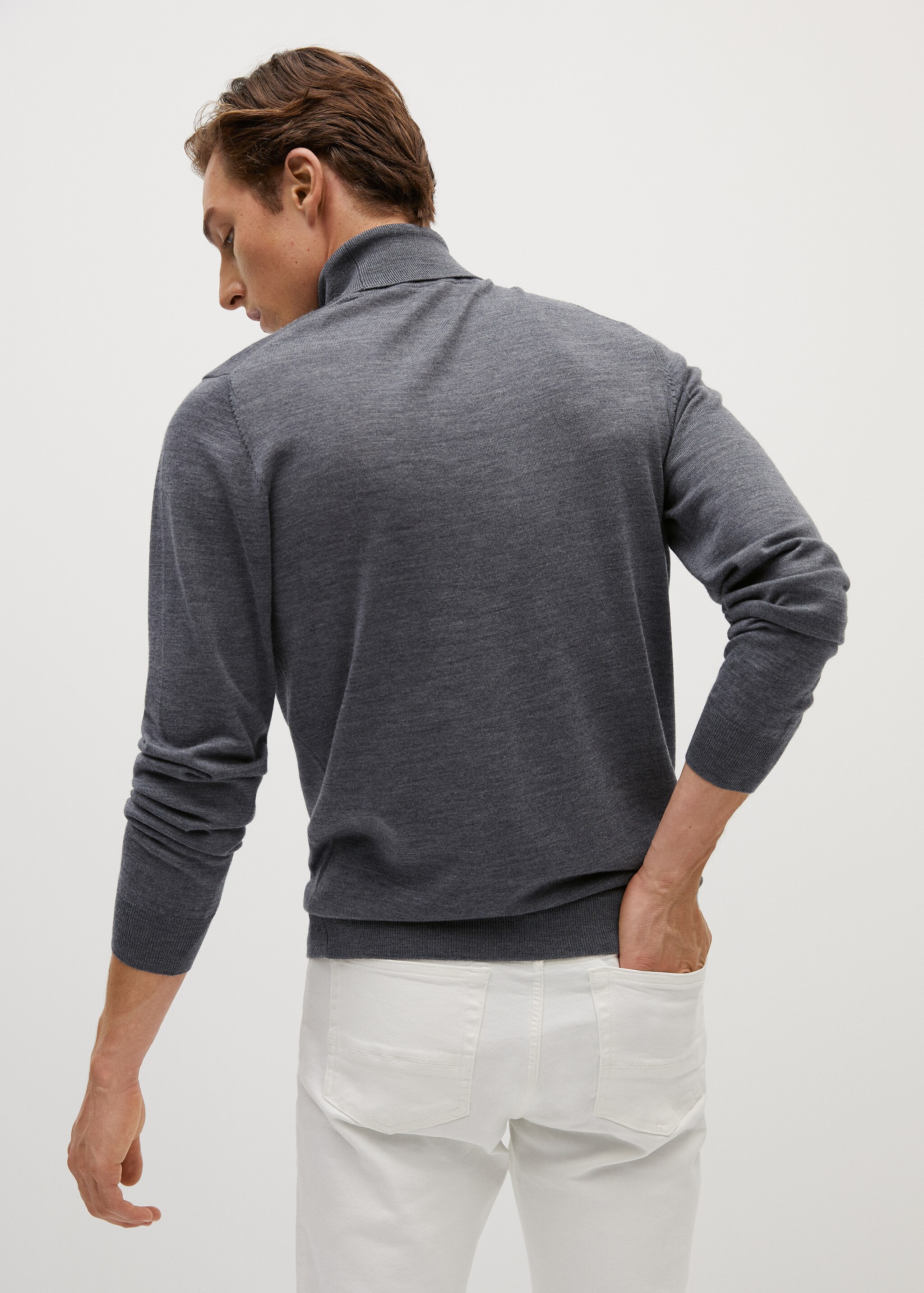 Merino wool washable sweater - Reverse of the article