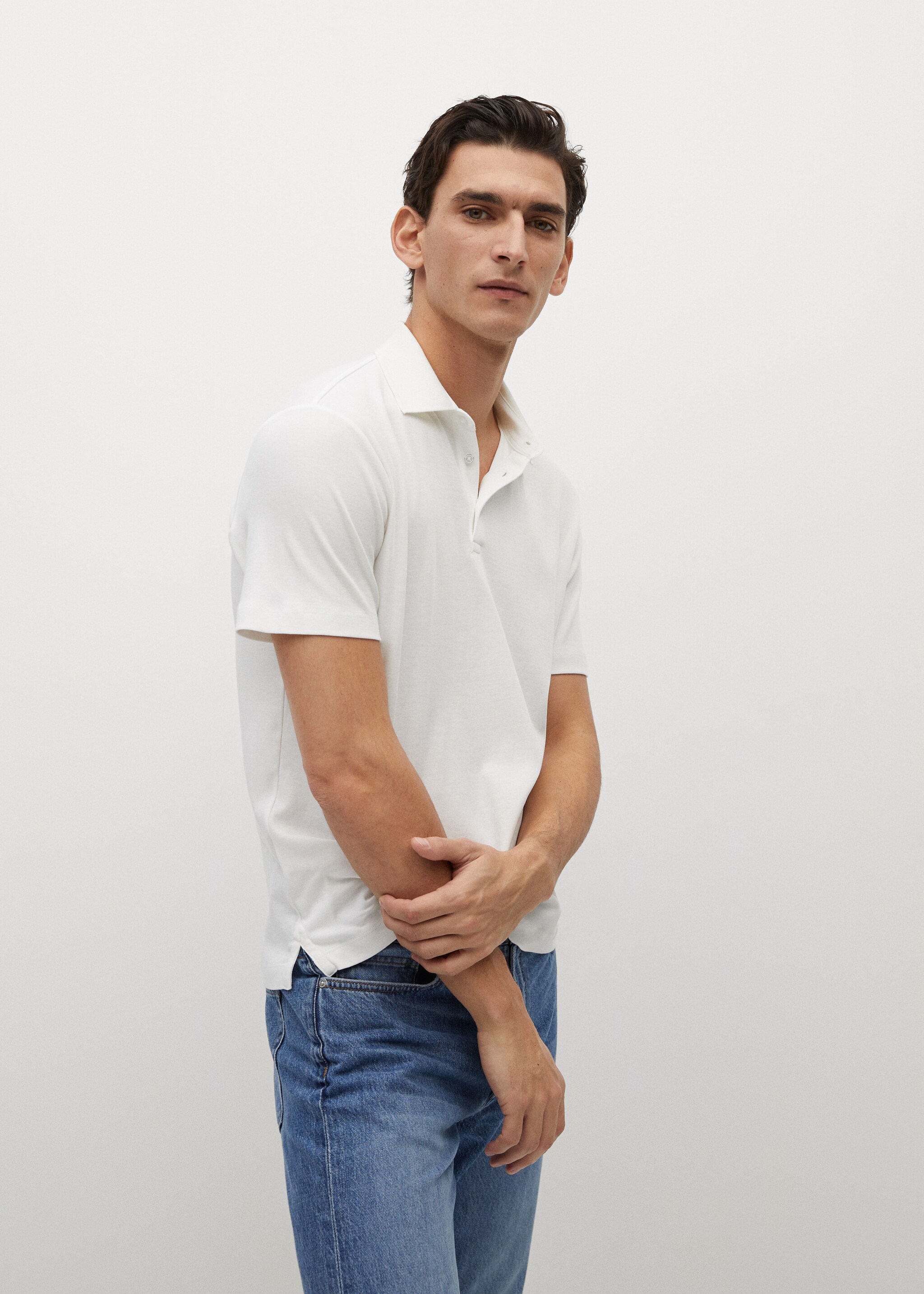 Basic katoenen polo - Middenvlak