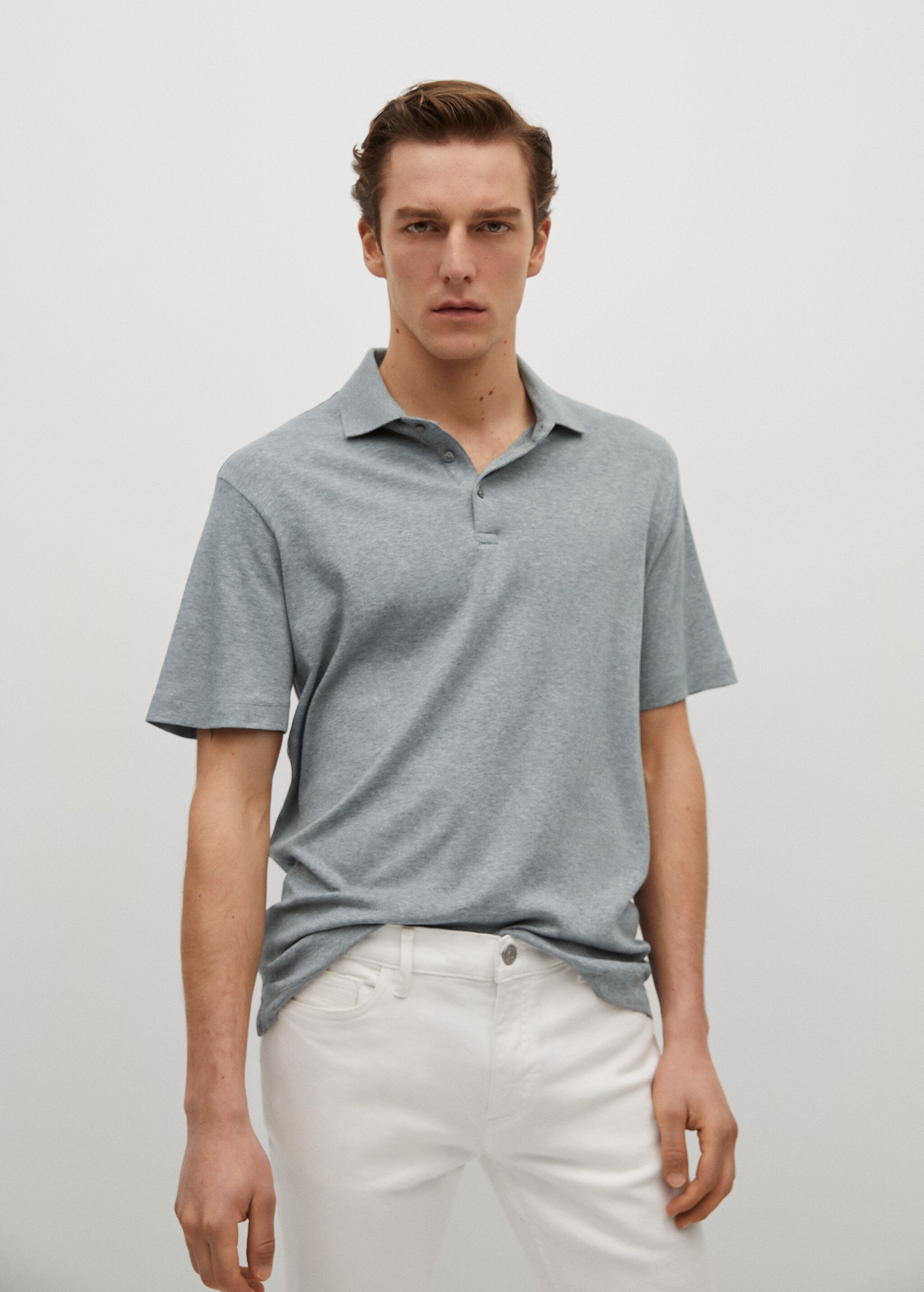 Basic katoenen polo - Middenvlak