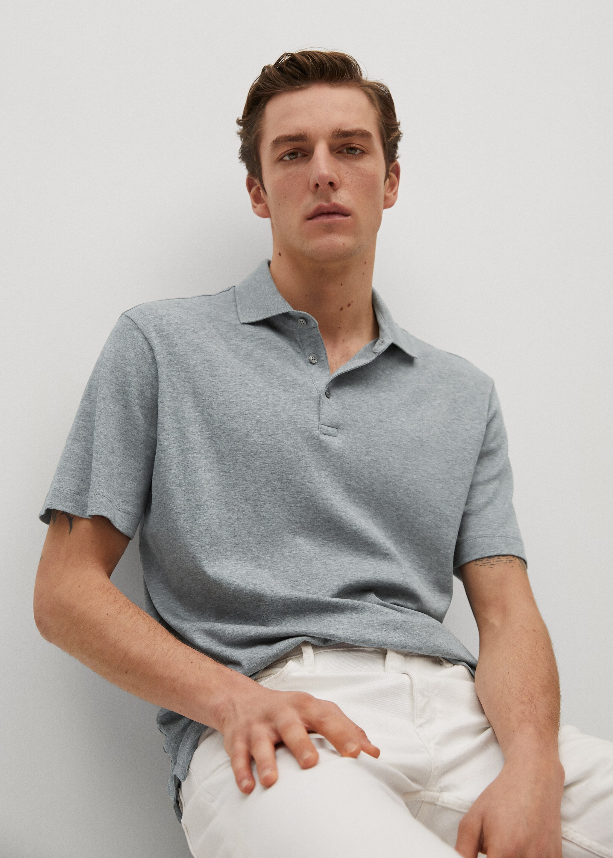 Basic katoenen polo - Detail van het artikel 1