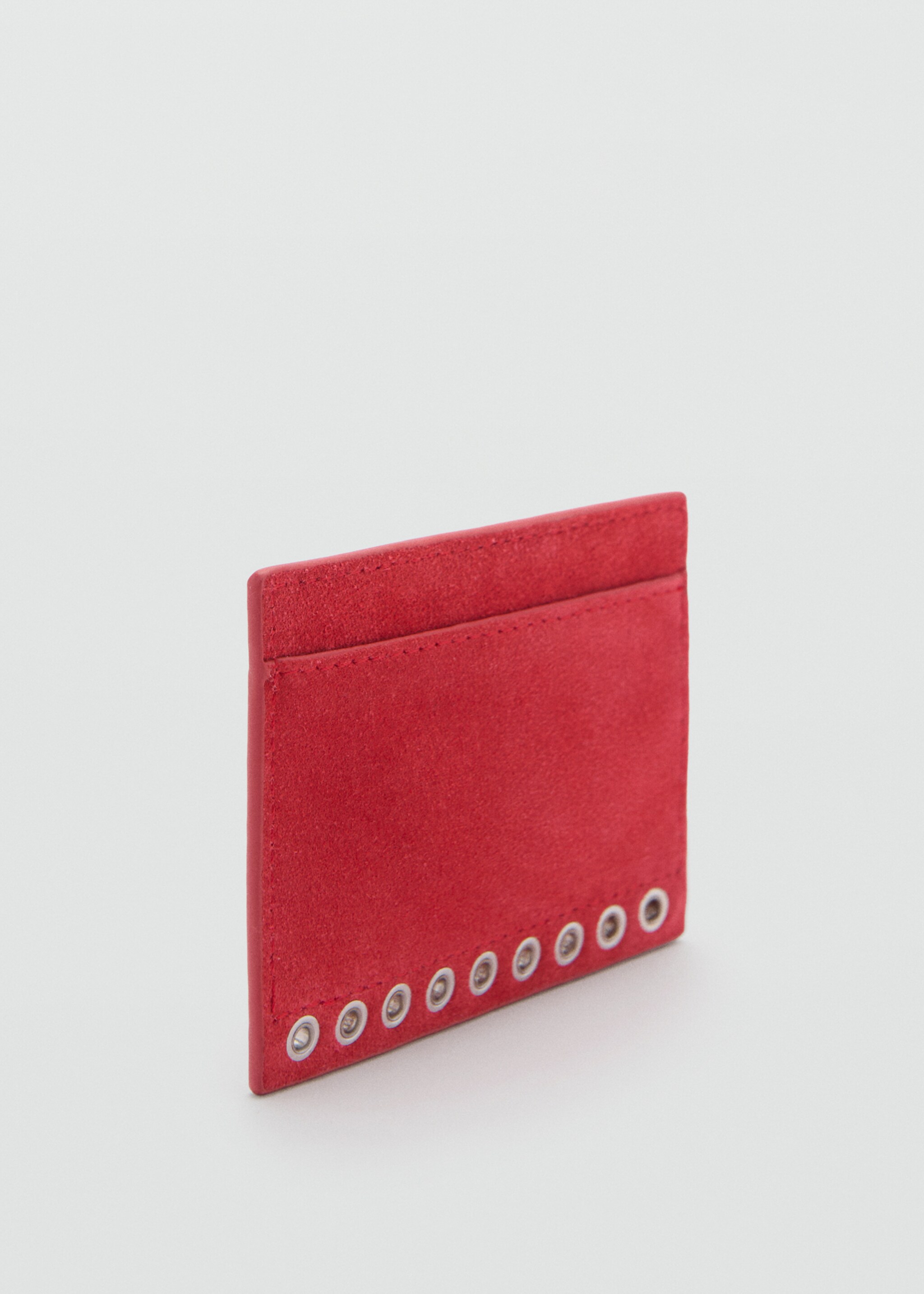 Suede die-cut card holder - Medium plane, Red. Ref: 87184087-00.