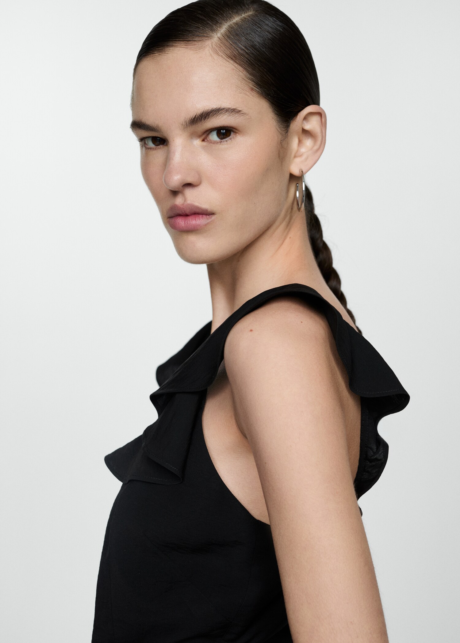 Long jumpsuit with tassel belt - Details of the article 1