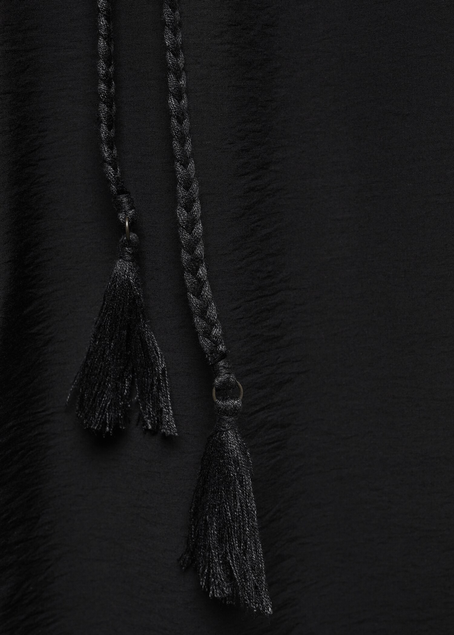 Long jumpsuit with tassel belt - Details of the article 8