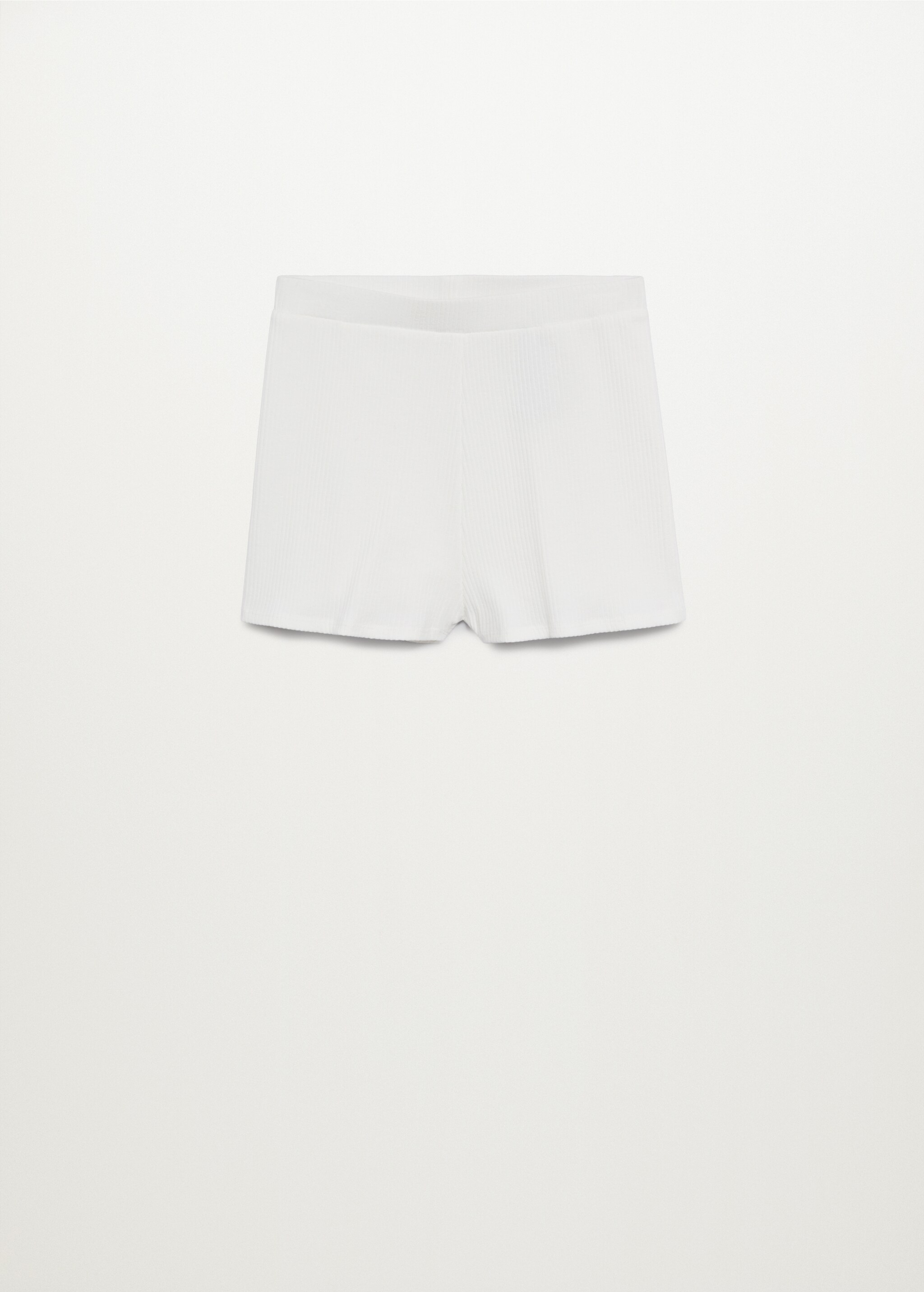 Ribbed cotton shorts - Article without model
