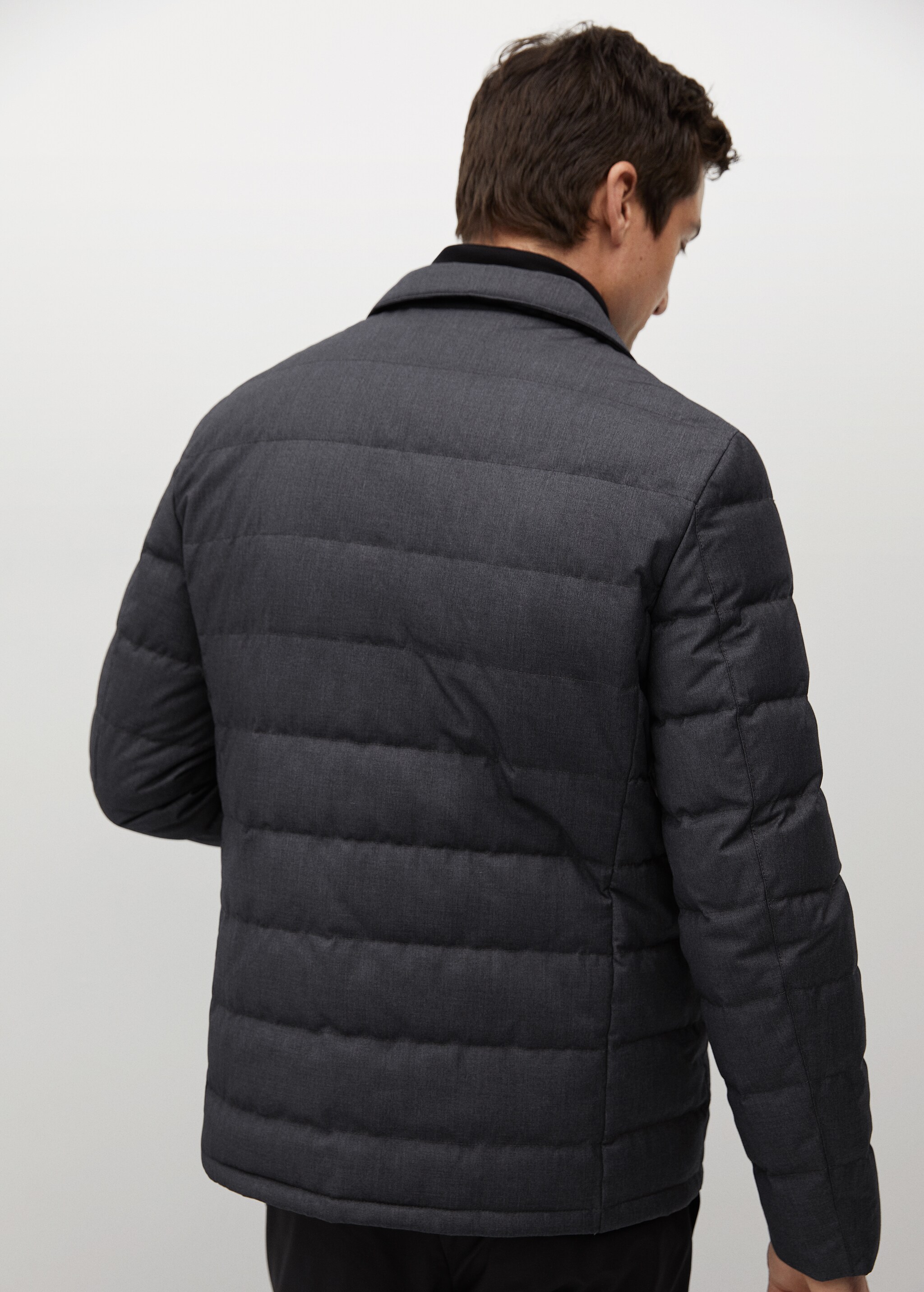 Waterproof feather down coat - Reverse of the article