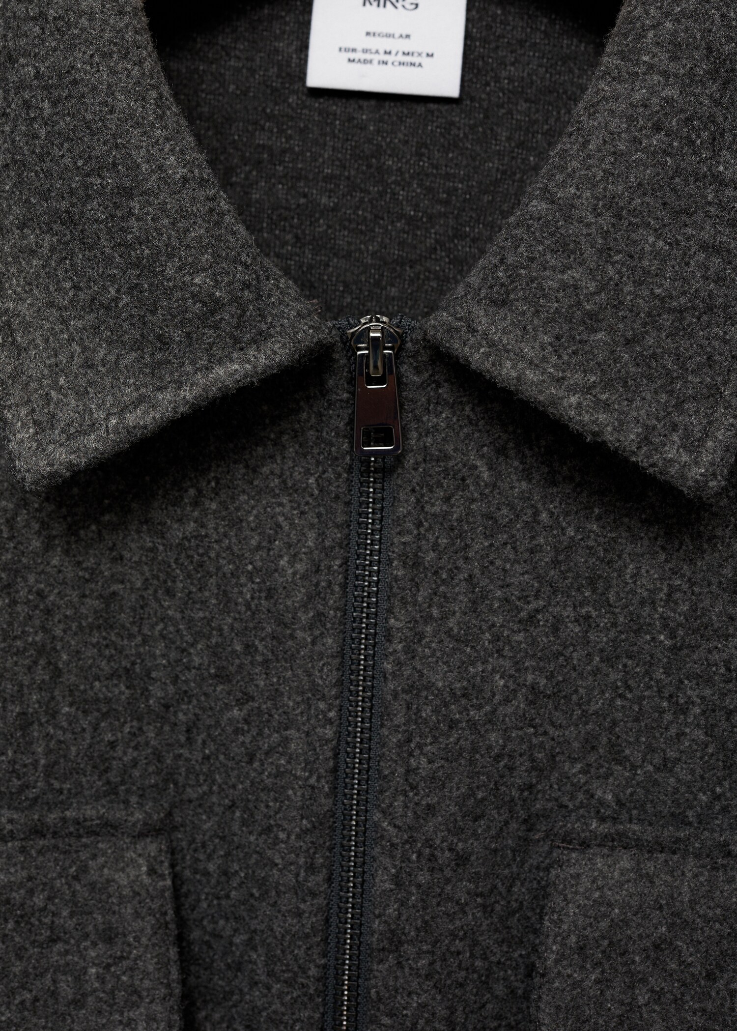 Regular-fit flannel jacket with pockets - Details of the article 8