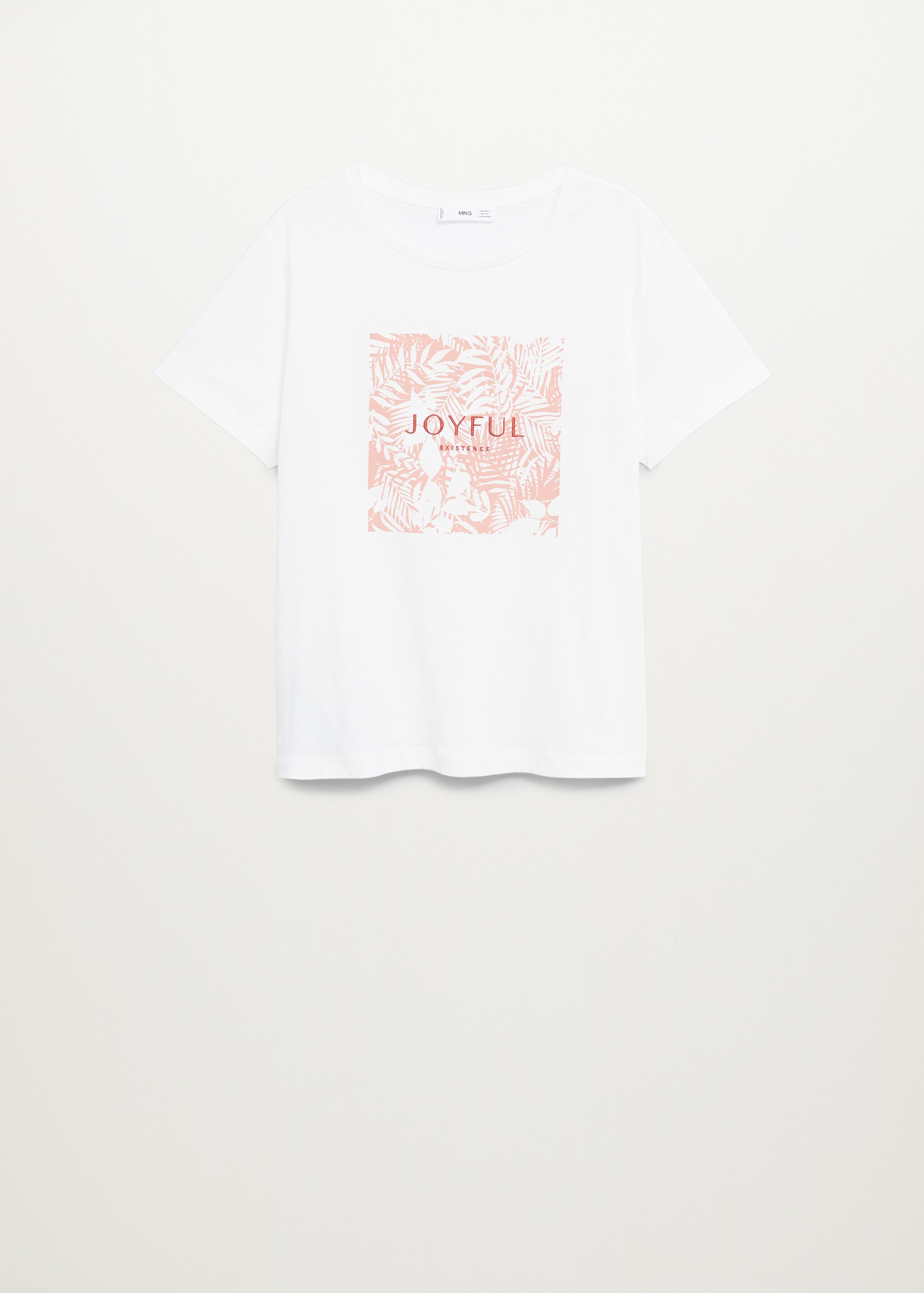 Gemustertes T-Shirt mit Stickerei - Artikel ohne Model