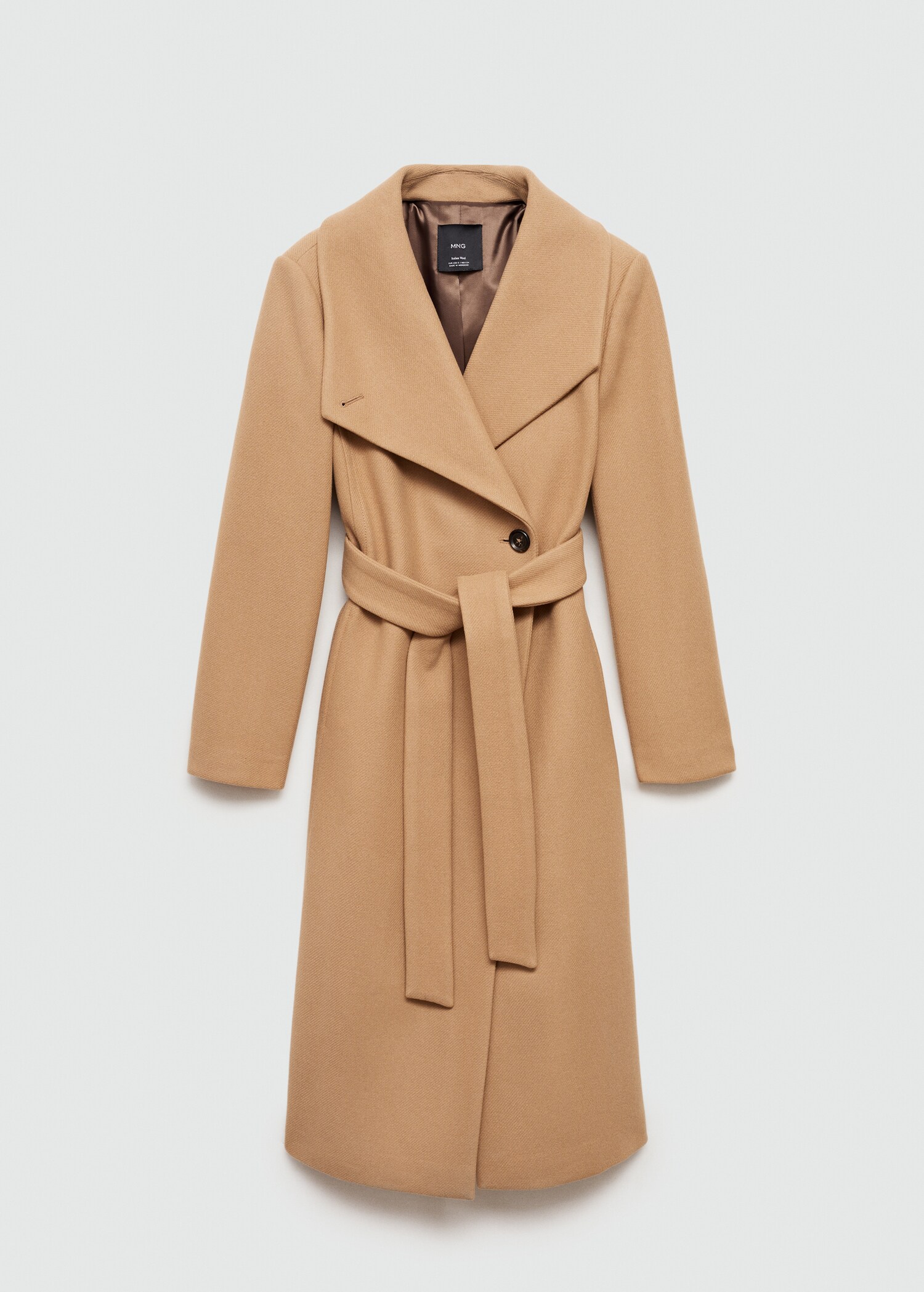 Manteco wool coat with belt - Article without model