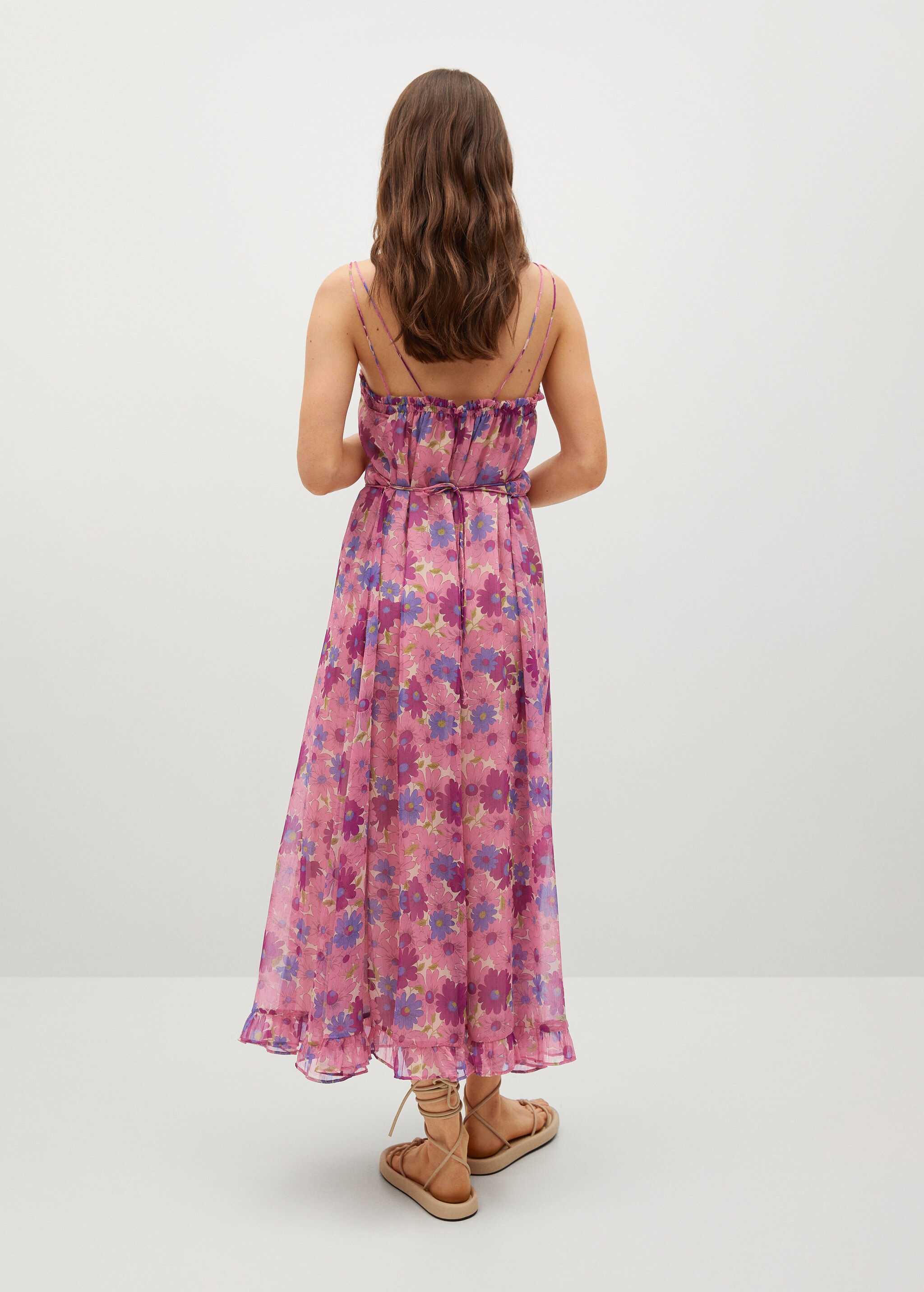 Vestido estampado tirantes - Reverso del artículo