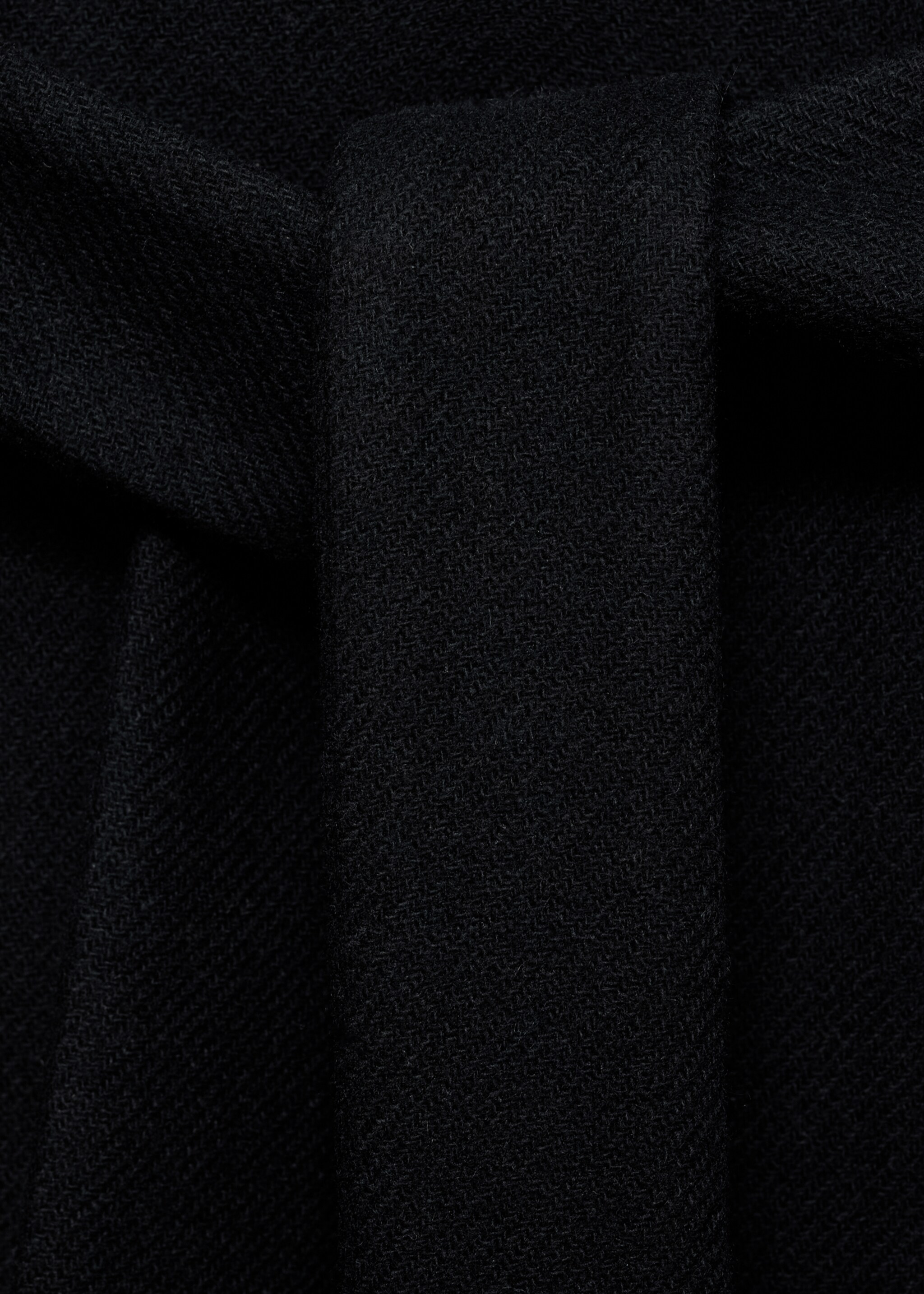 Παλτό μαλλί ζώνη - Λεπτομέρεια του προϊόντος 0, Μαύρο. Ref: 87990449-00.