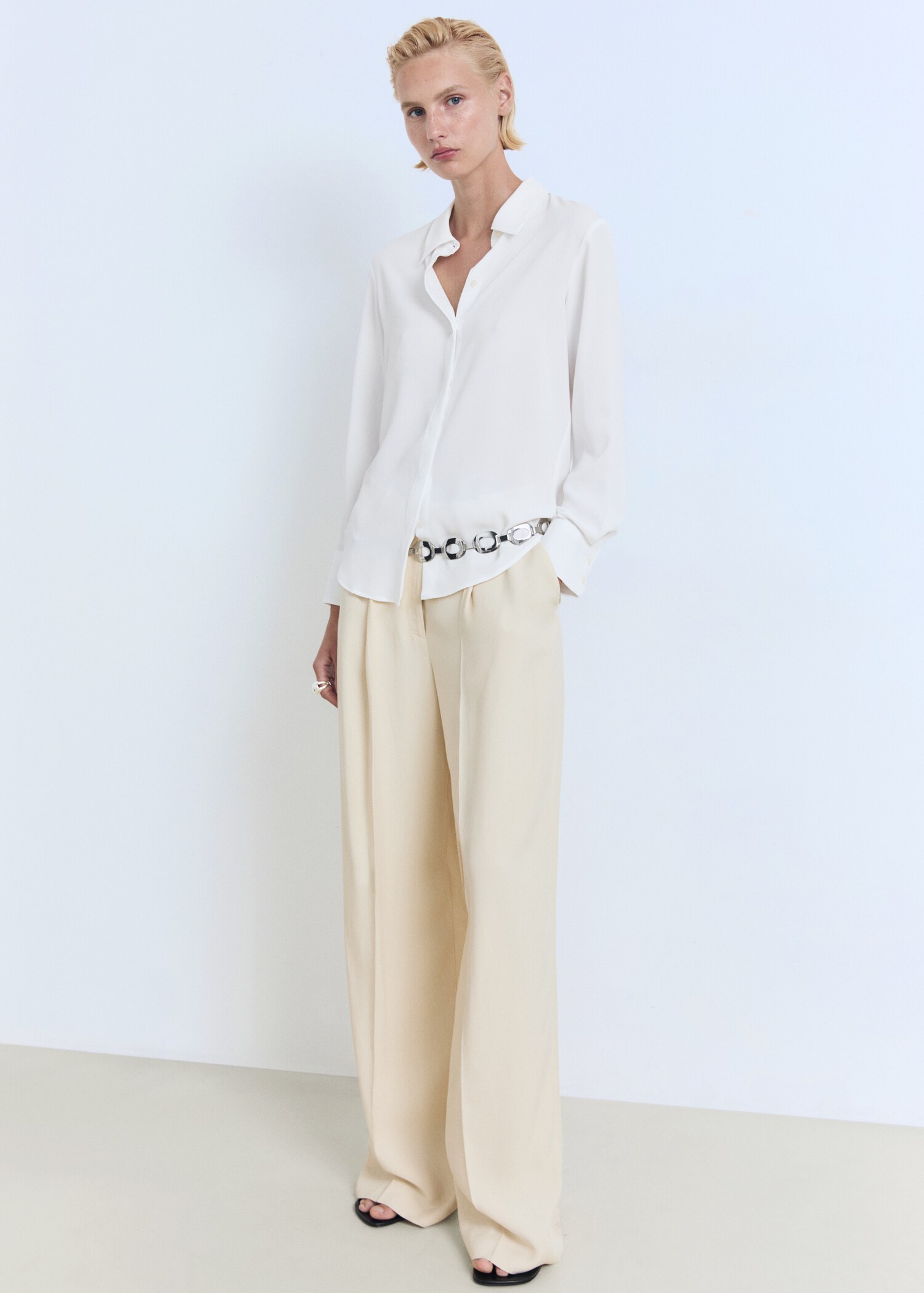 Chemise fluide manches longues - Plan général