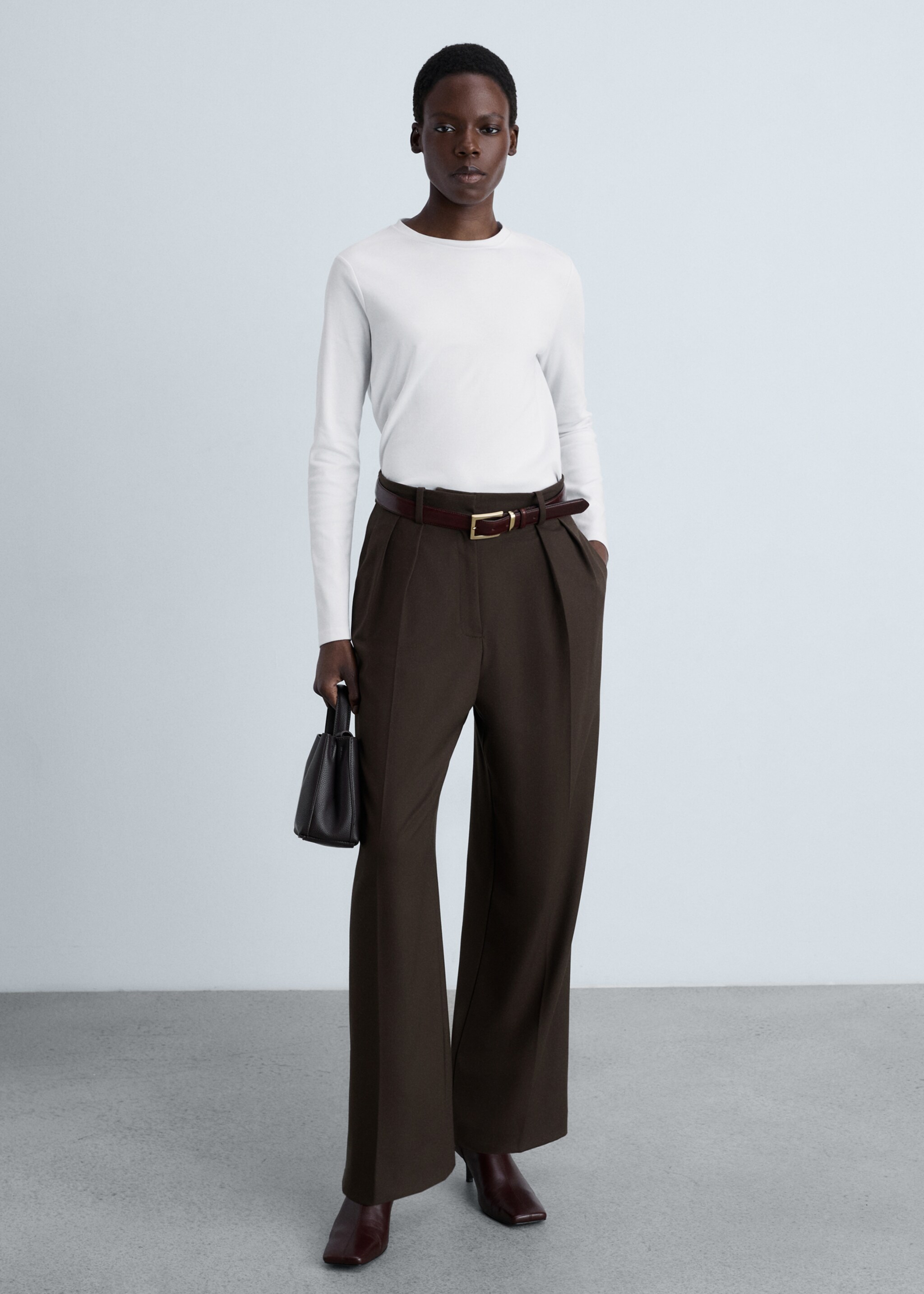 Thin round-neck t-shirt - General plane, White. Ref: 87000441-00.