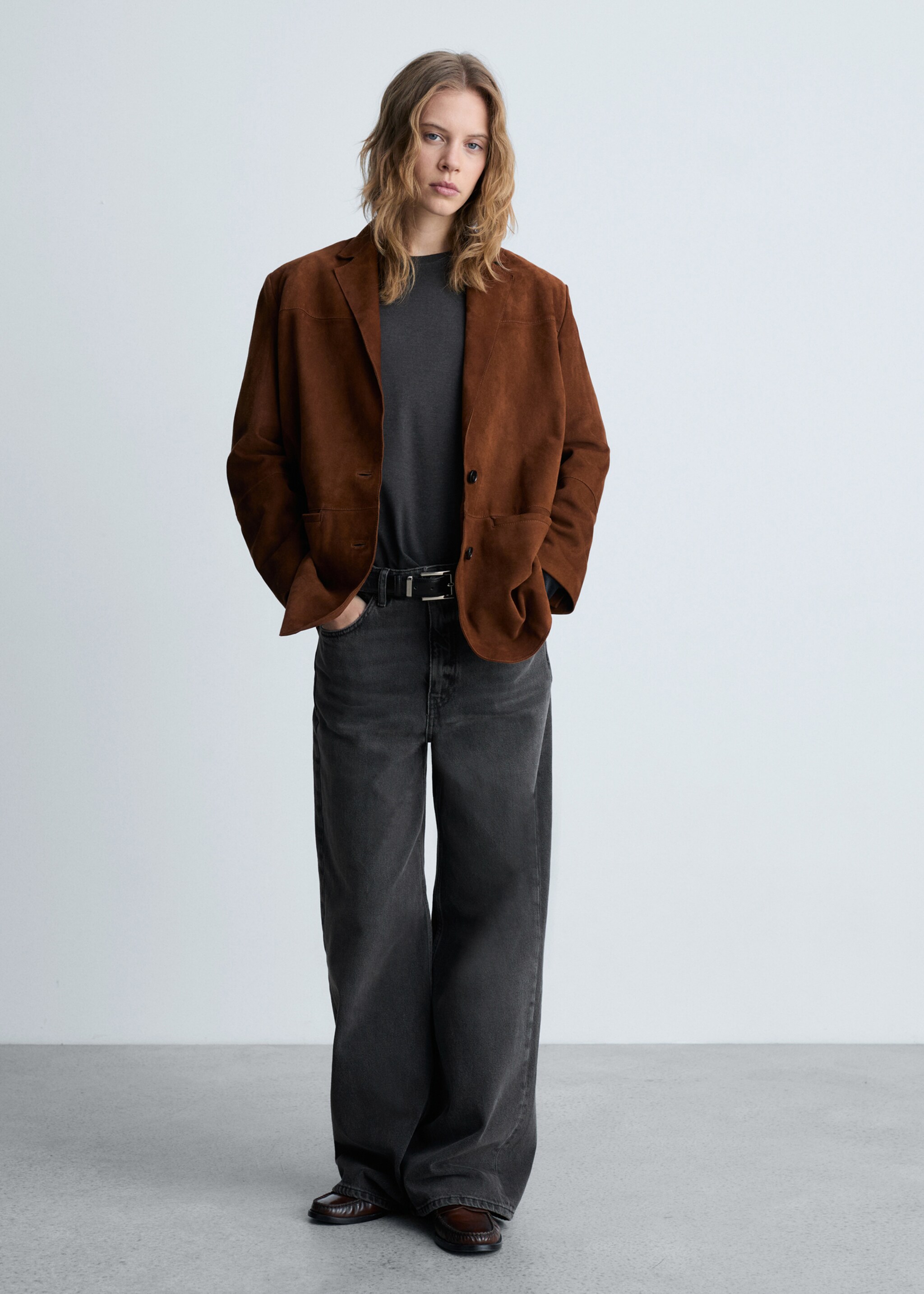 Thin round-neck t-shirt - General plane, Dark Heather Grey. Ref: 87000441-00.