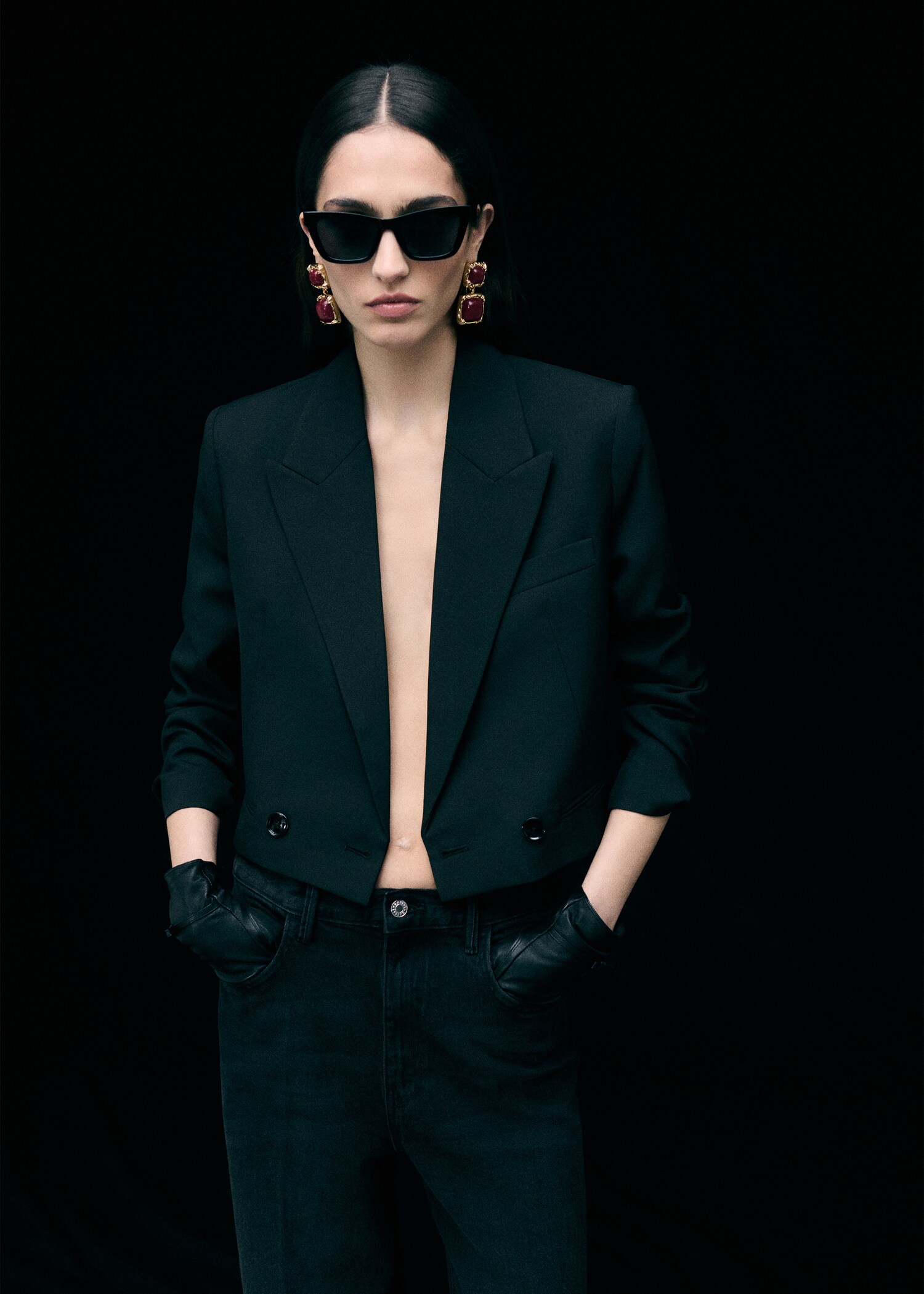 Boucles d'oreilles perles pendantes - Plan général