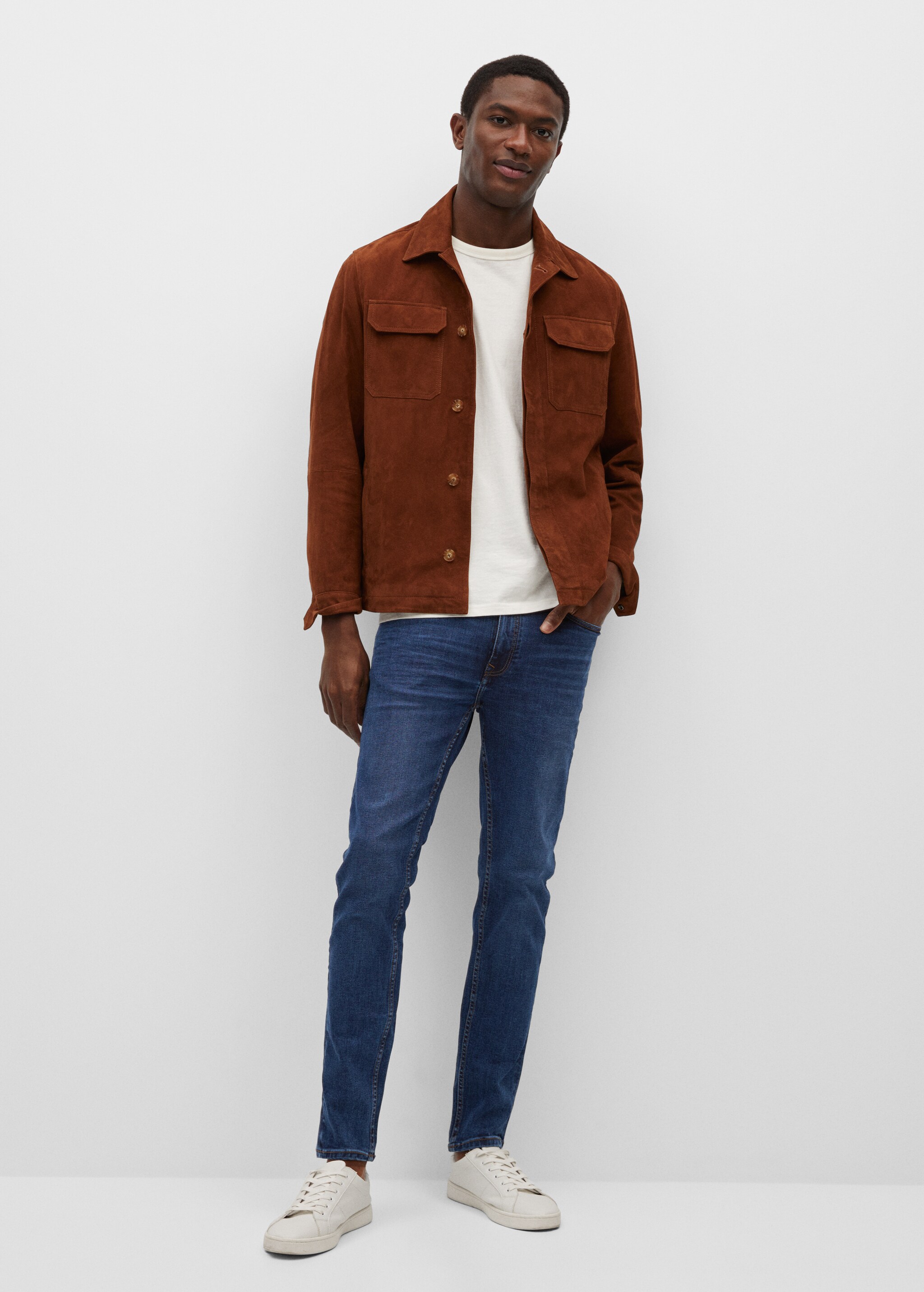 Skinny dark wash Jude jeans - General plane