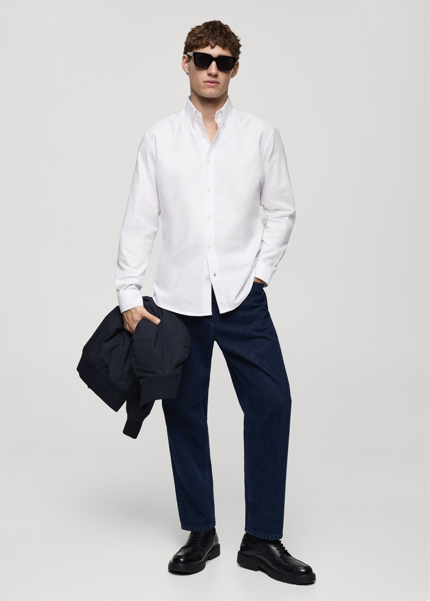Chemise oxford 100 % coton - Plan général