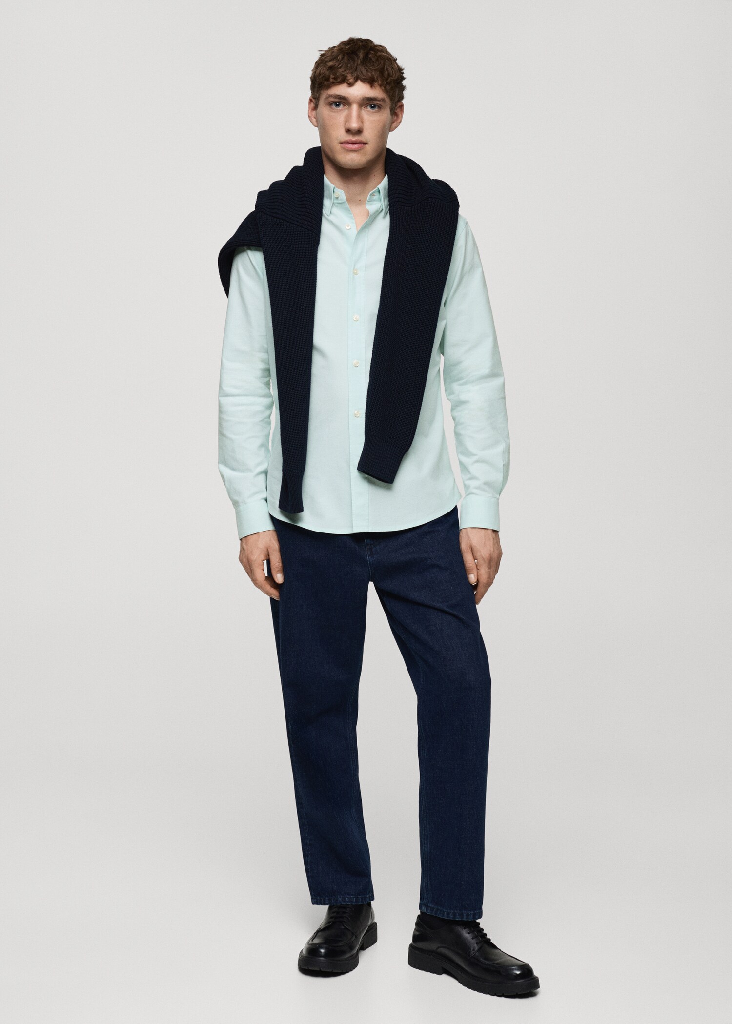 Chemise oxford 100 % coton - Plan général