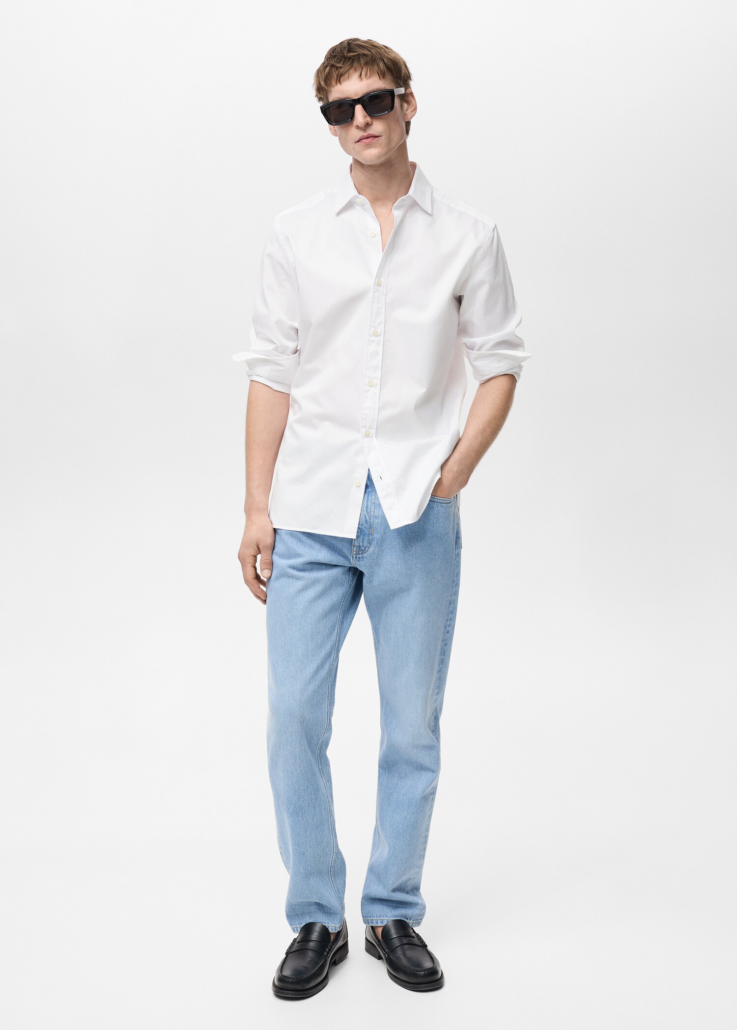 100% cotton regular fit shirt - General plane