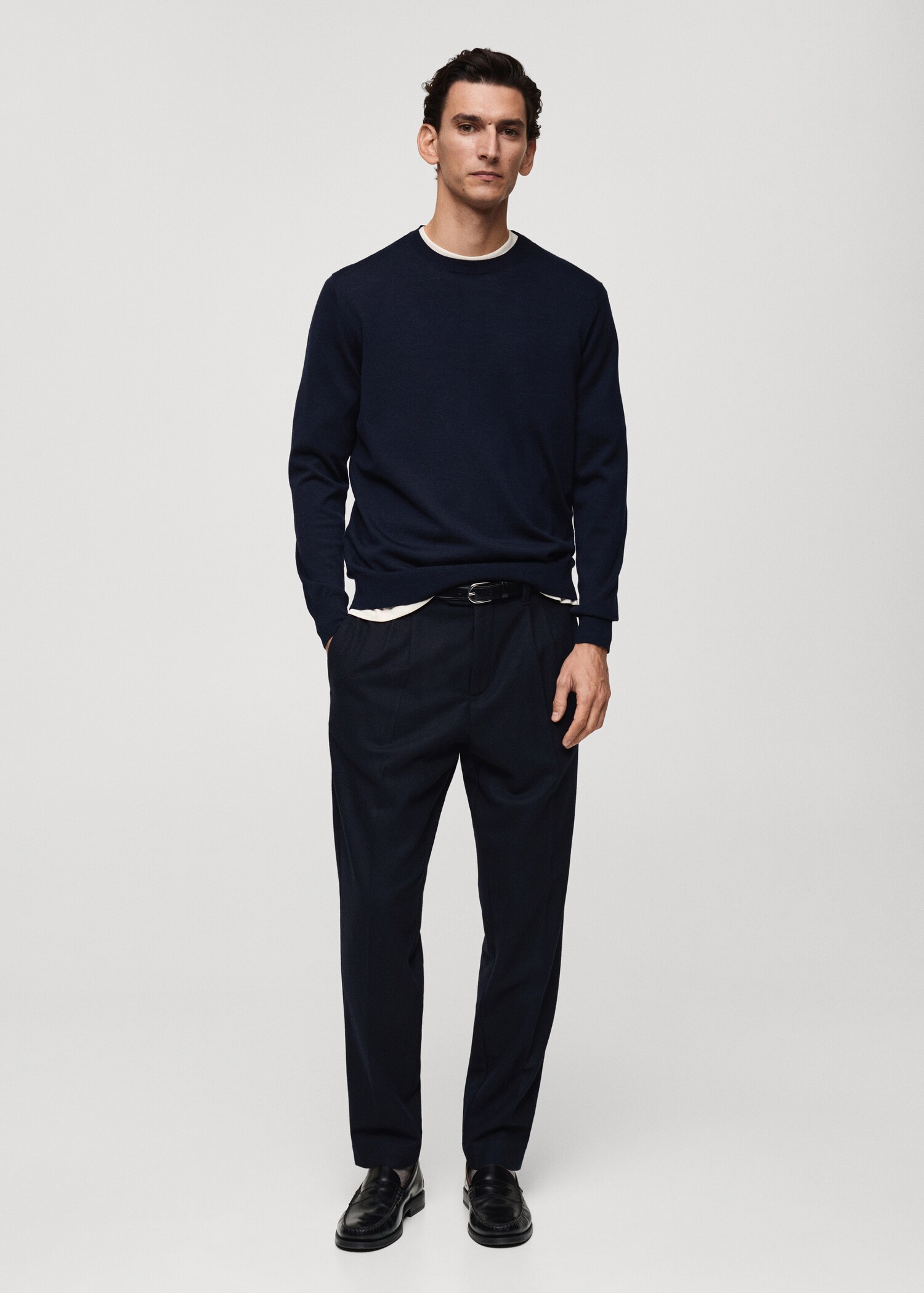 Pull-over 100 % laine mérinos - Plan général