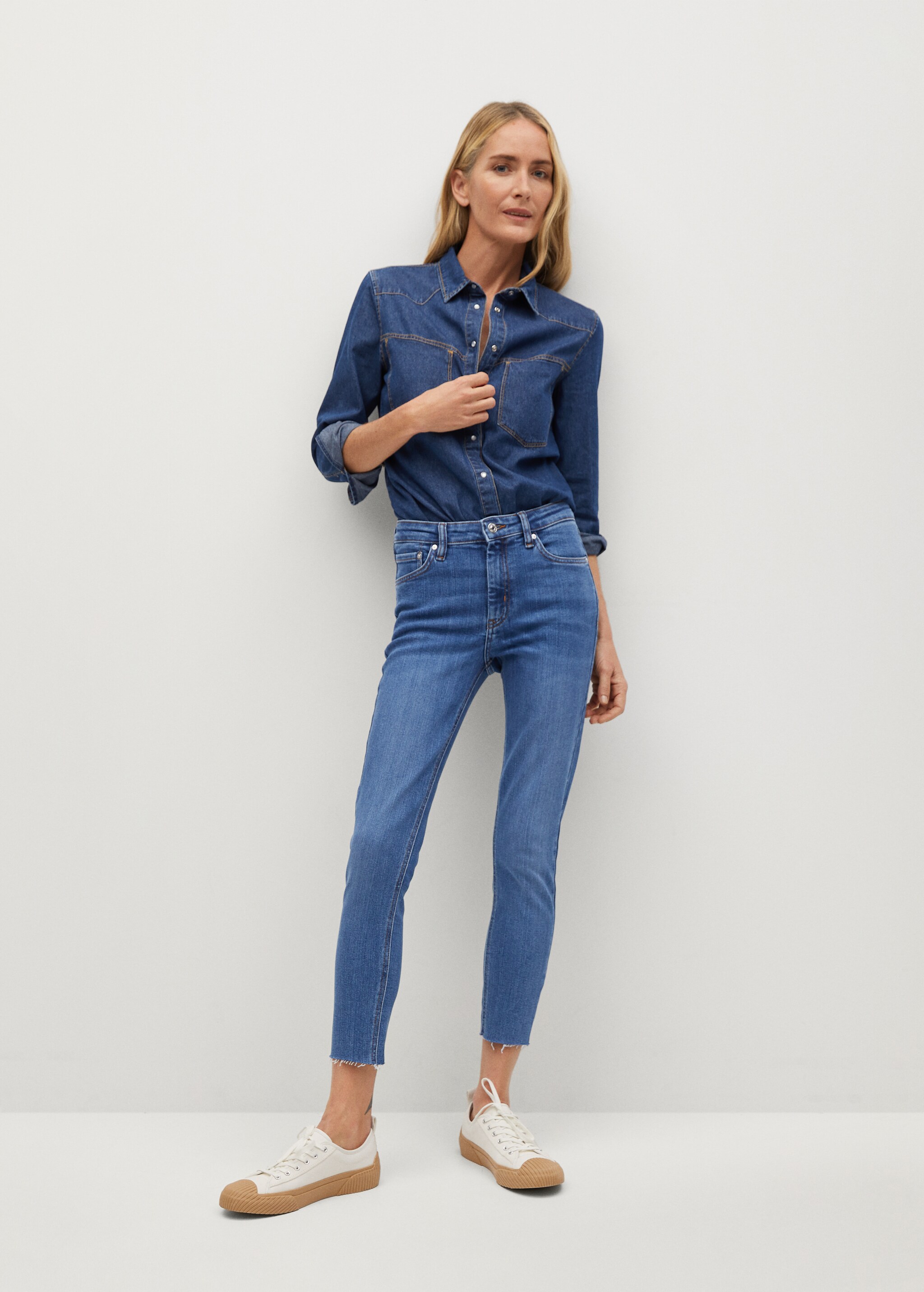 Dżinsy skinny crop Isa - Plan ogólny