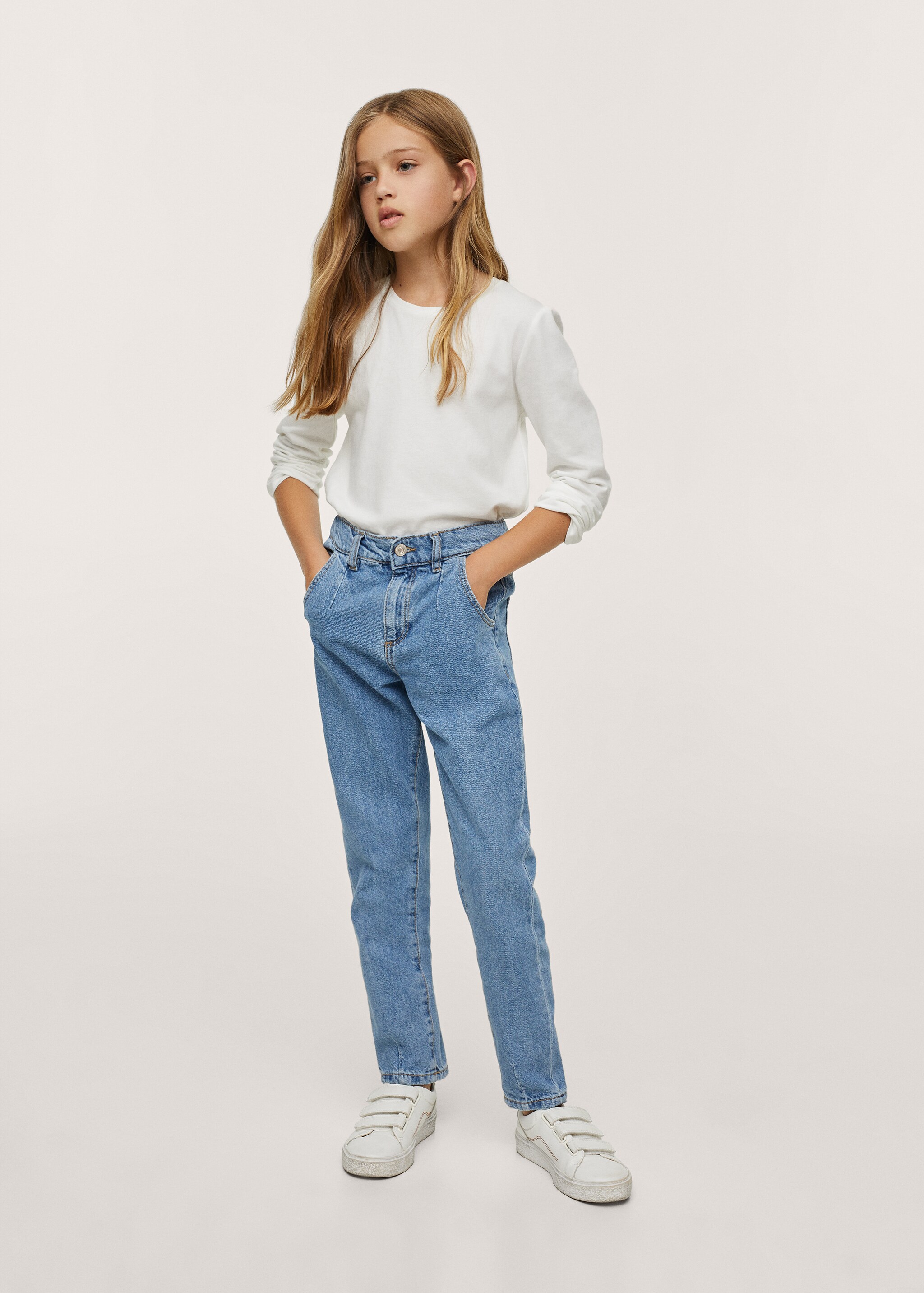 Jeans slouchy cintura elastica - Plano general