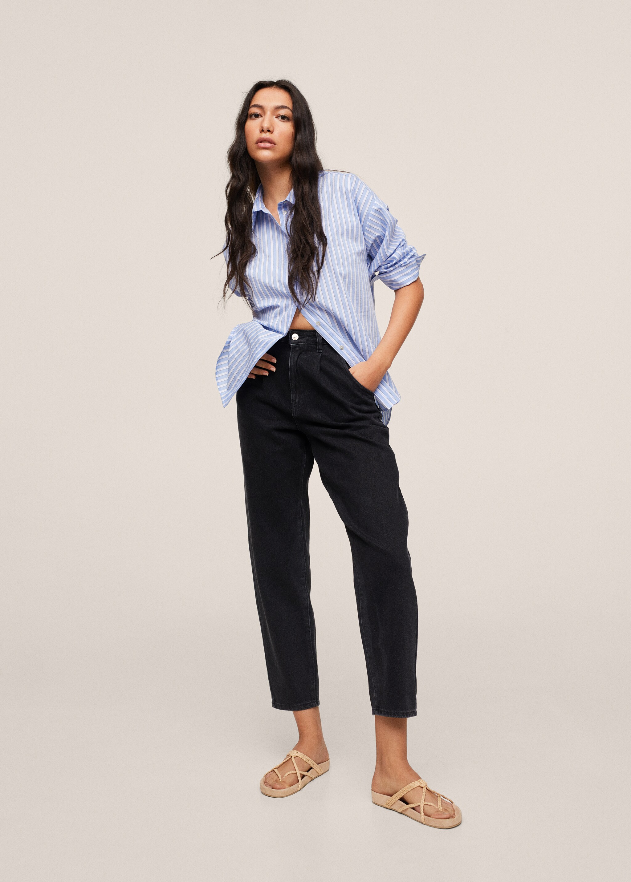 Jeans slouchy pinzas  - Plano general