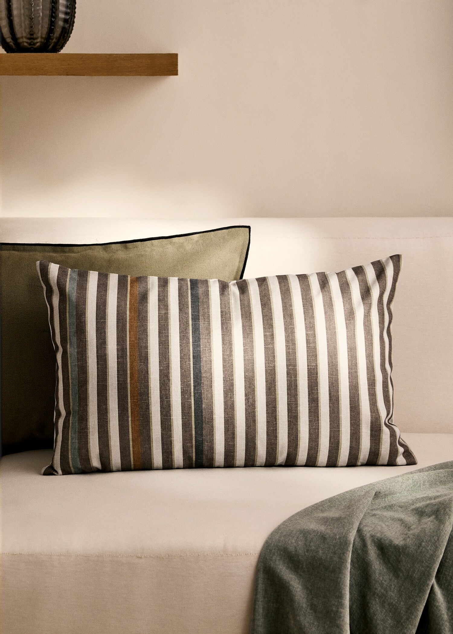 Housse de coussin imprimé rayures 40x60 cm - Plan général