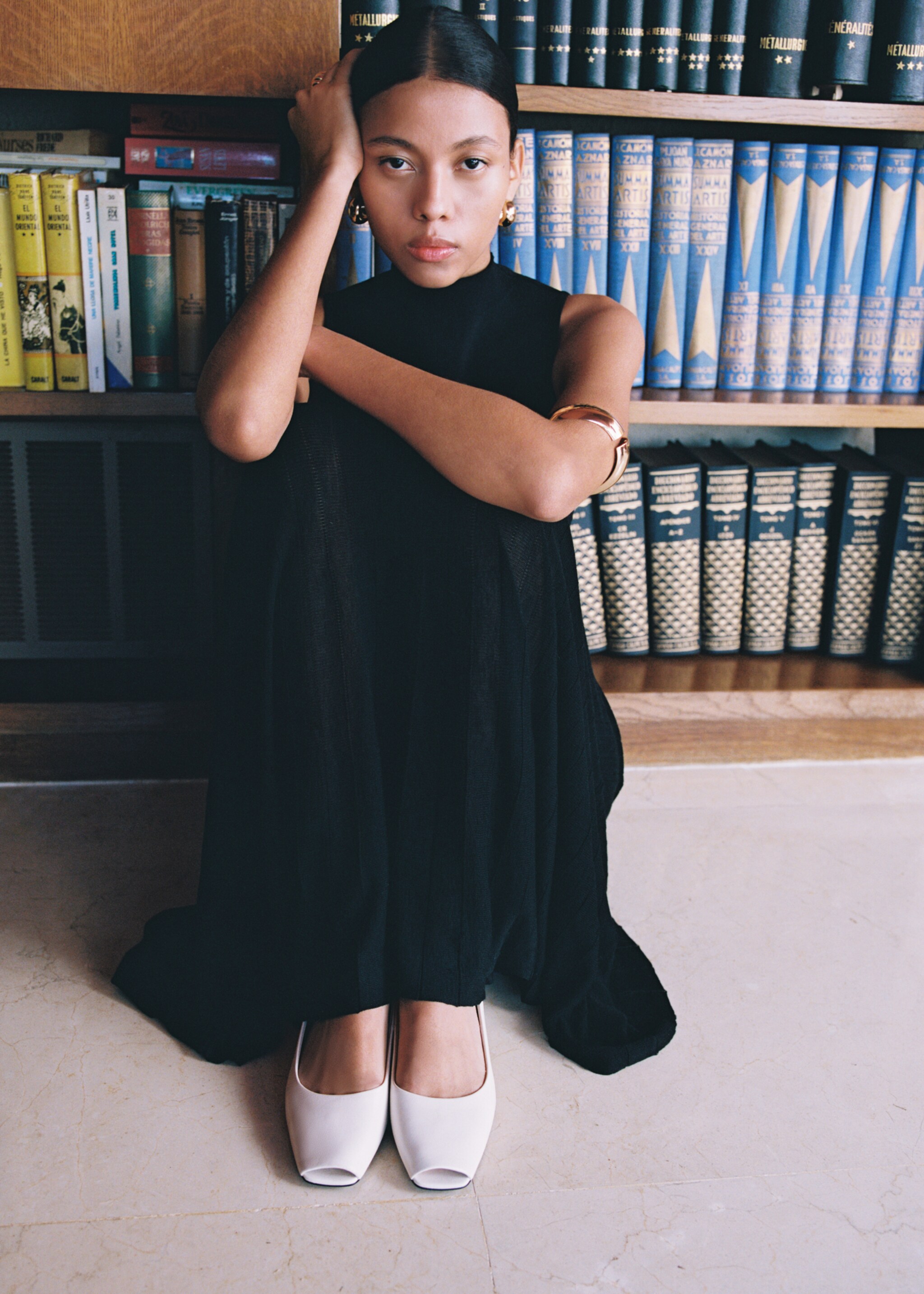 Lederschuh mit offener Spitze - Allgemeine Ansicht, Weiß. Ref: 87003279-00.