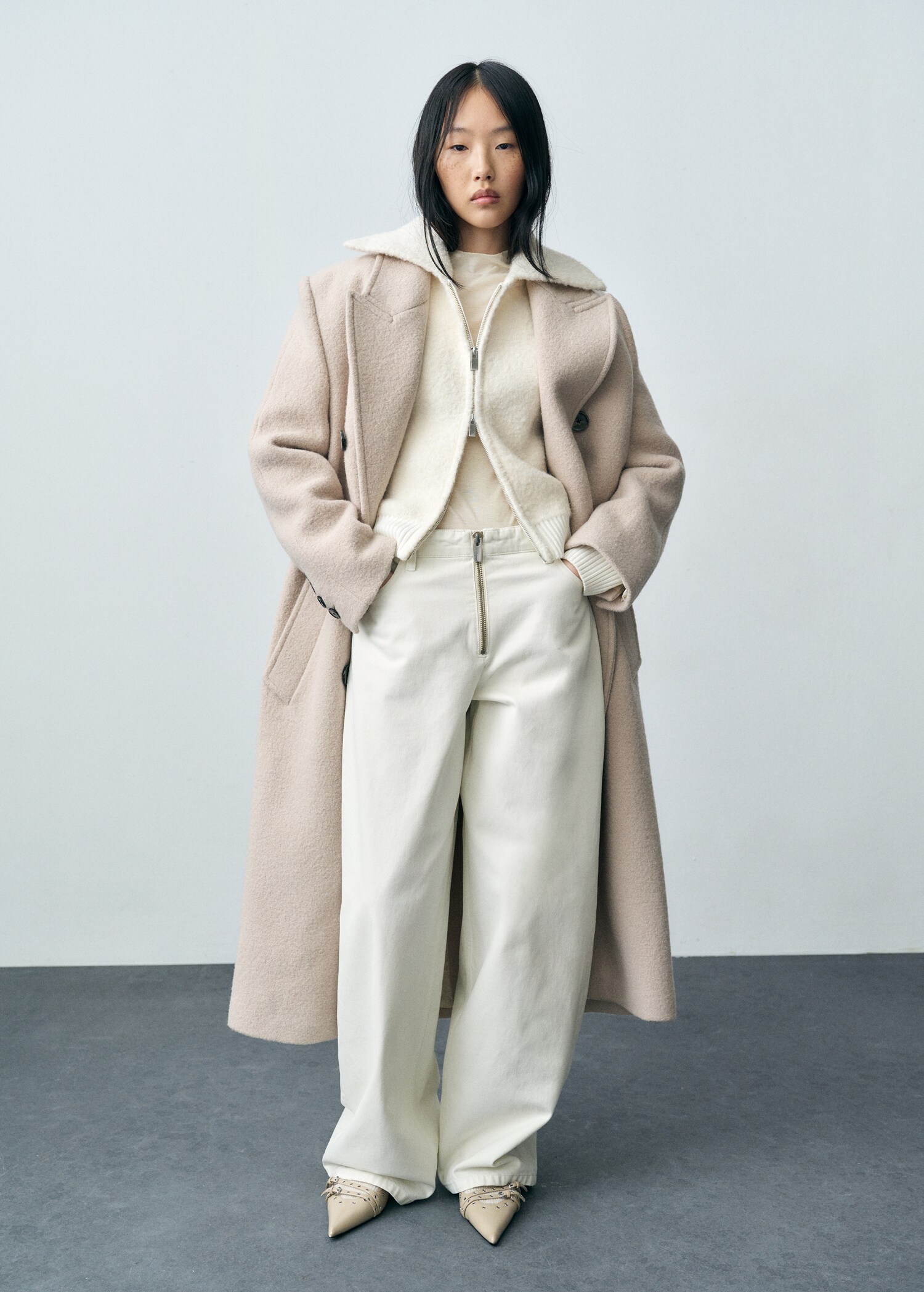 Jean wideleg zippé - Plan général