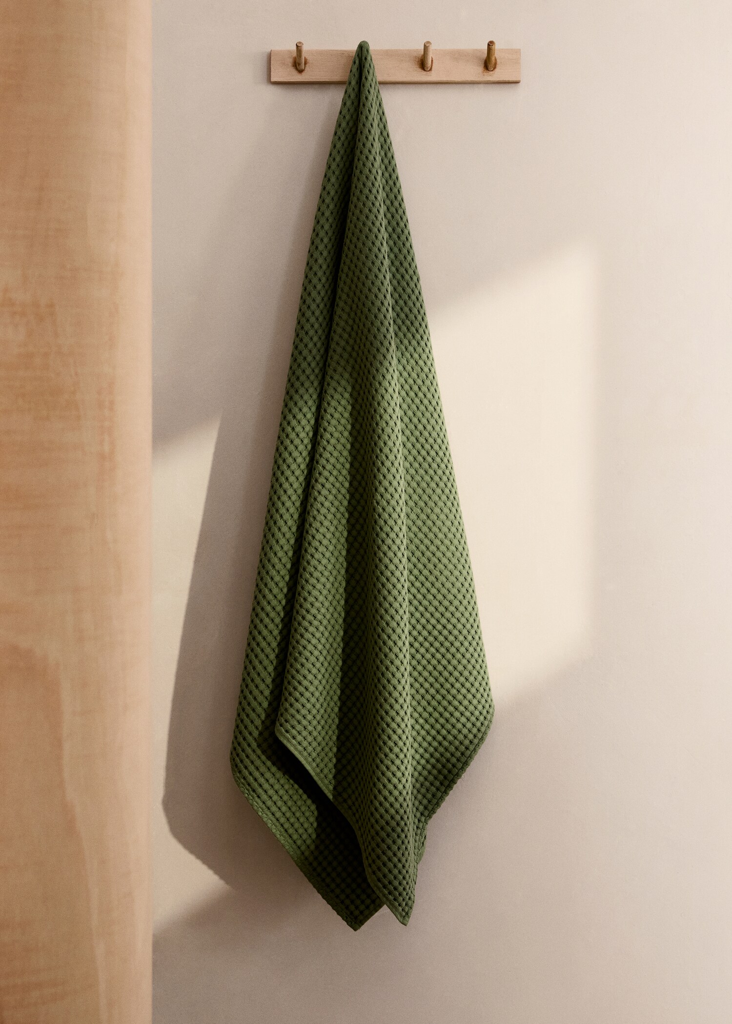 Badlakan i våfflad bomull tvättad - Allmän bild