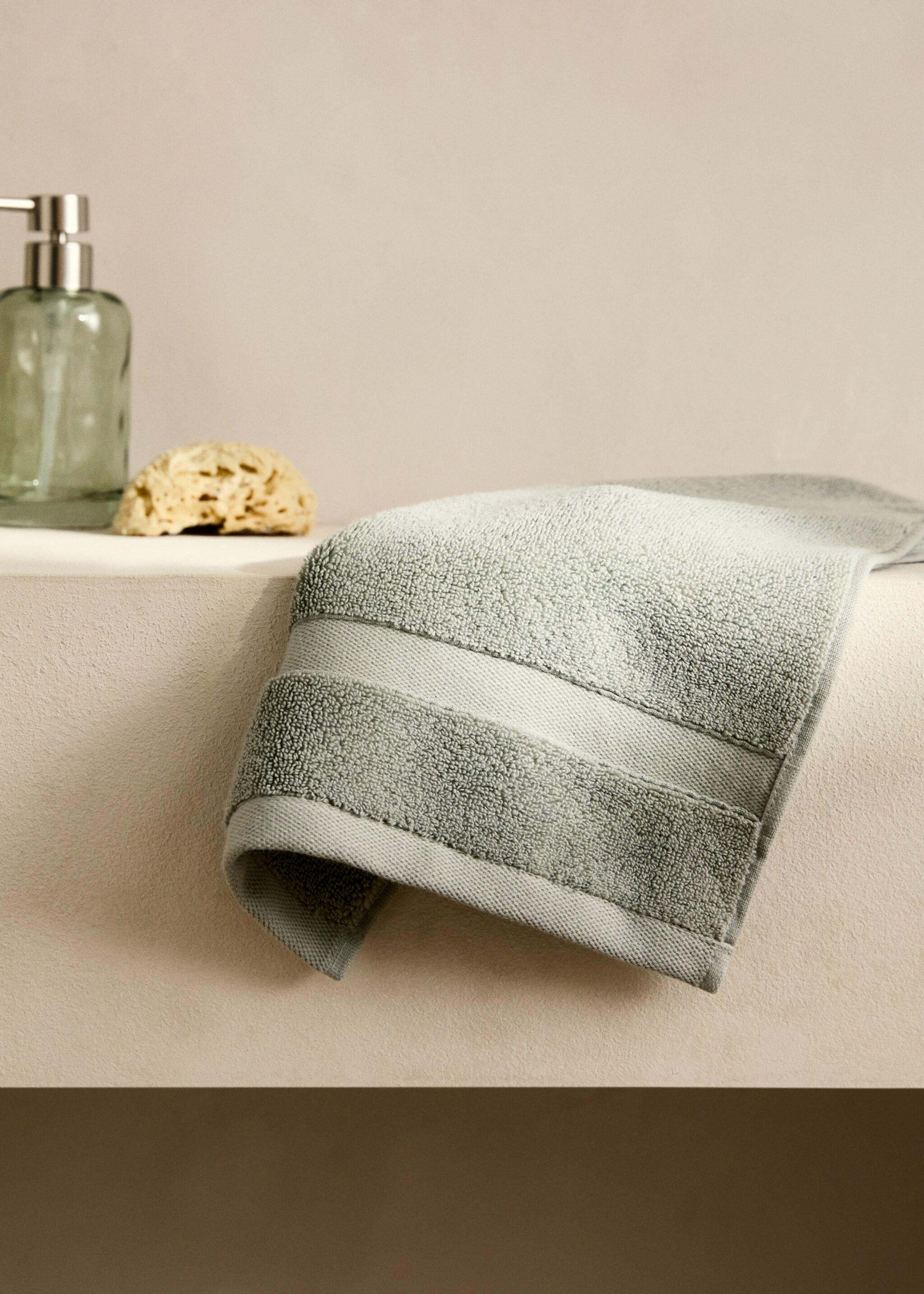Extra-soft hand towel - General plane, Mint Green. Ref: 87003353-00.