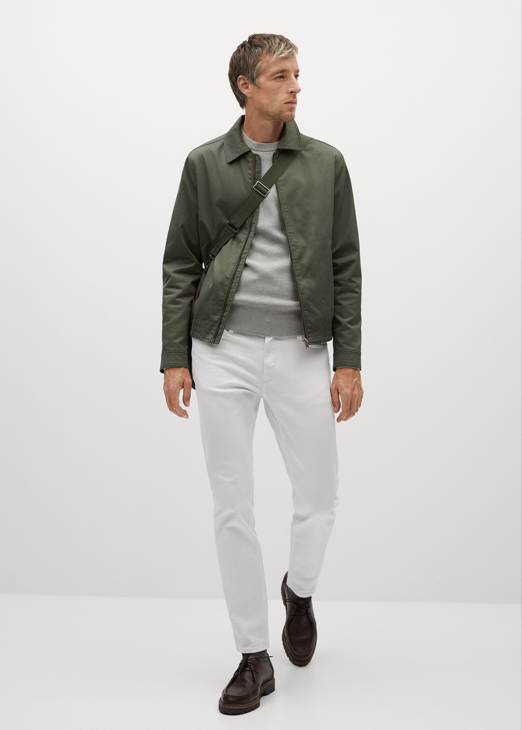 Chaqueta algodón cremallera - Plano general