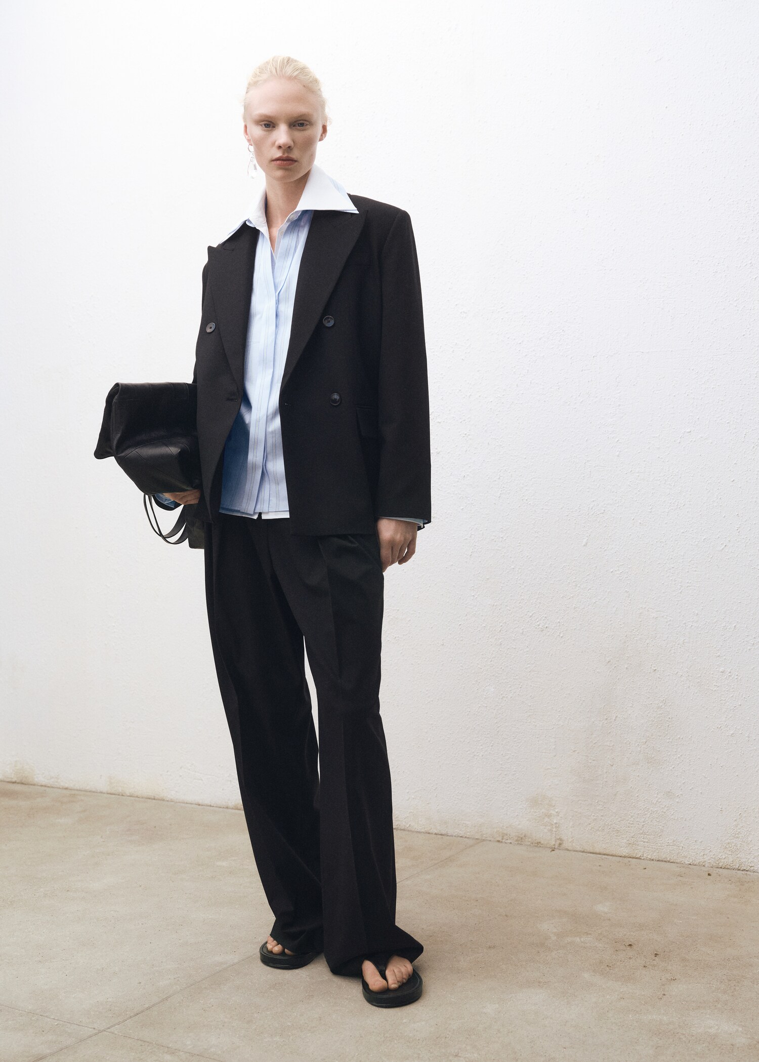 Regular striped cotton shirt - General plane