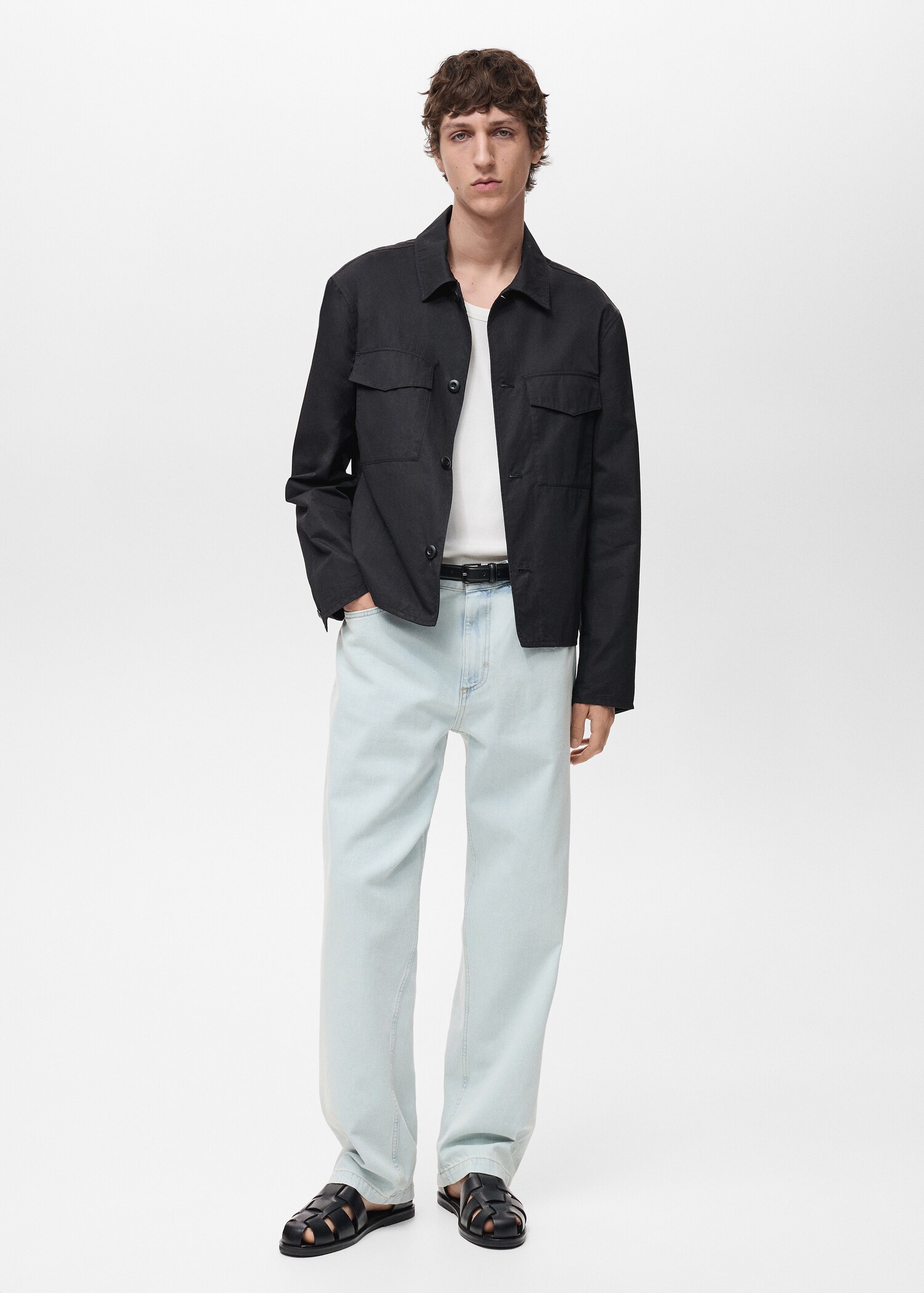 Relaxed-Fit-Overshirt aus Baumwolle - Allgemeine Ansicht