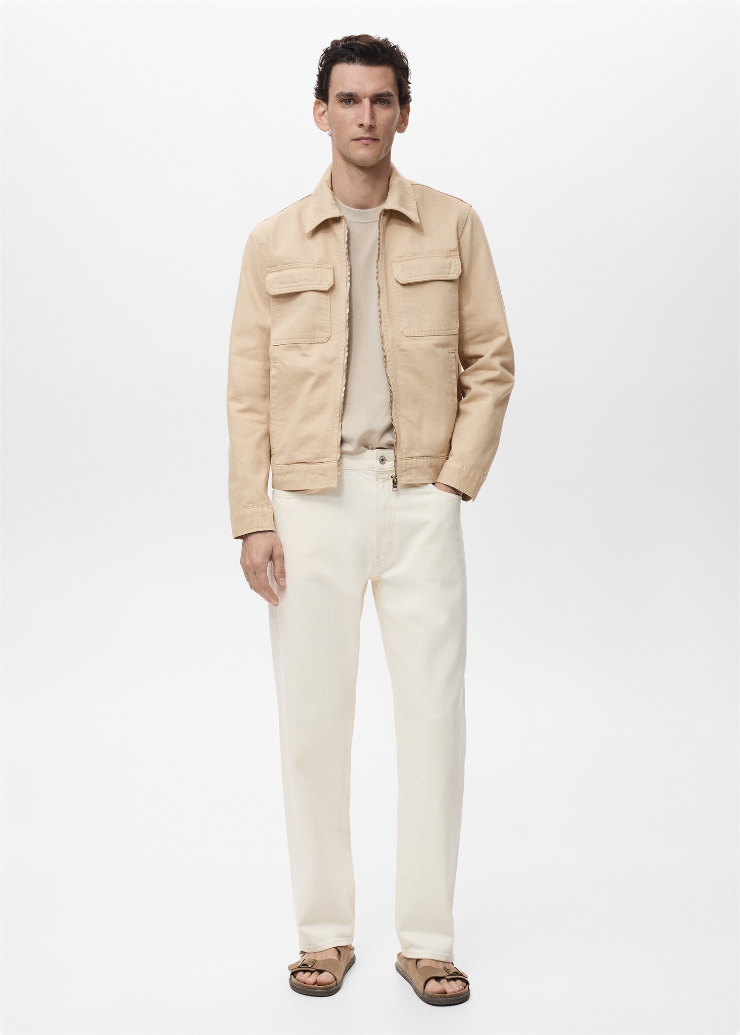 Jeansjacke mit Taschen - Allgemeine Ansicht