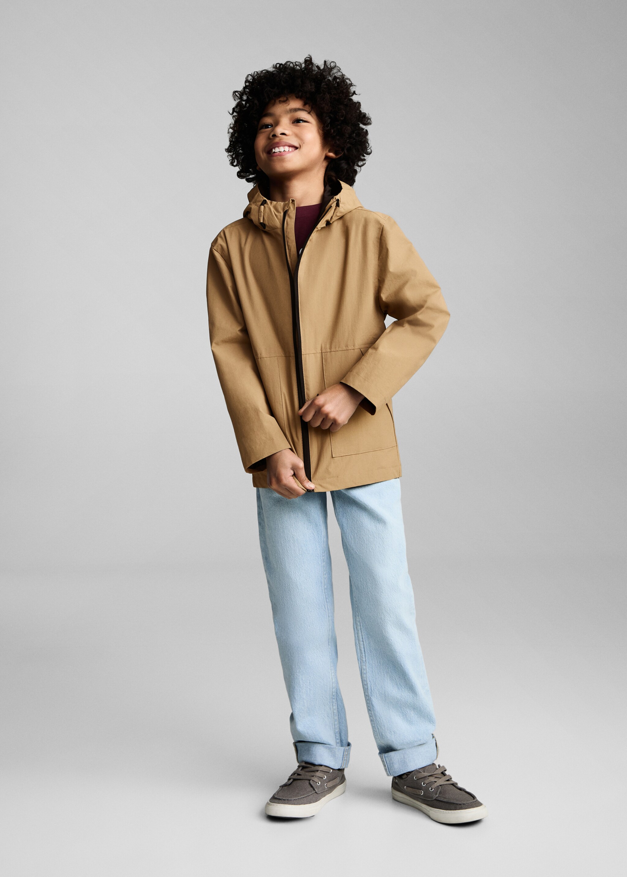 Hooded parka - General plane, Sand. Ref: 87004793-00.