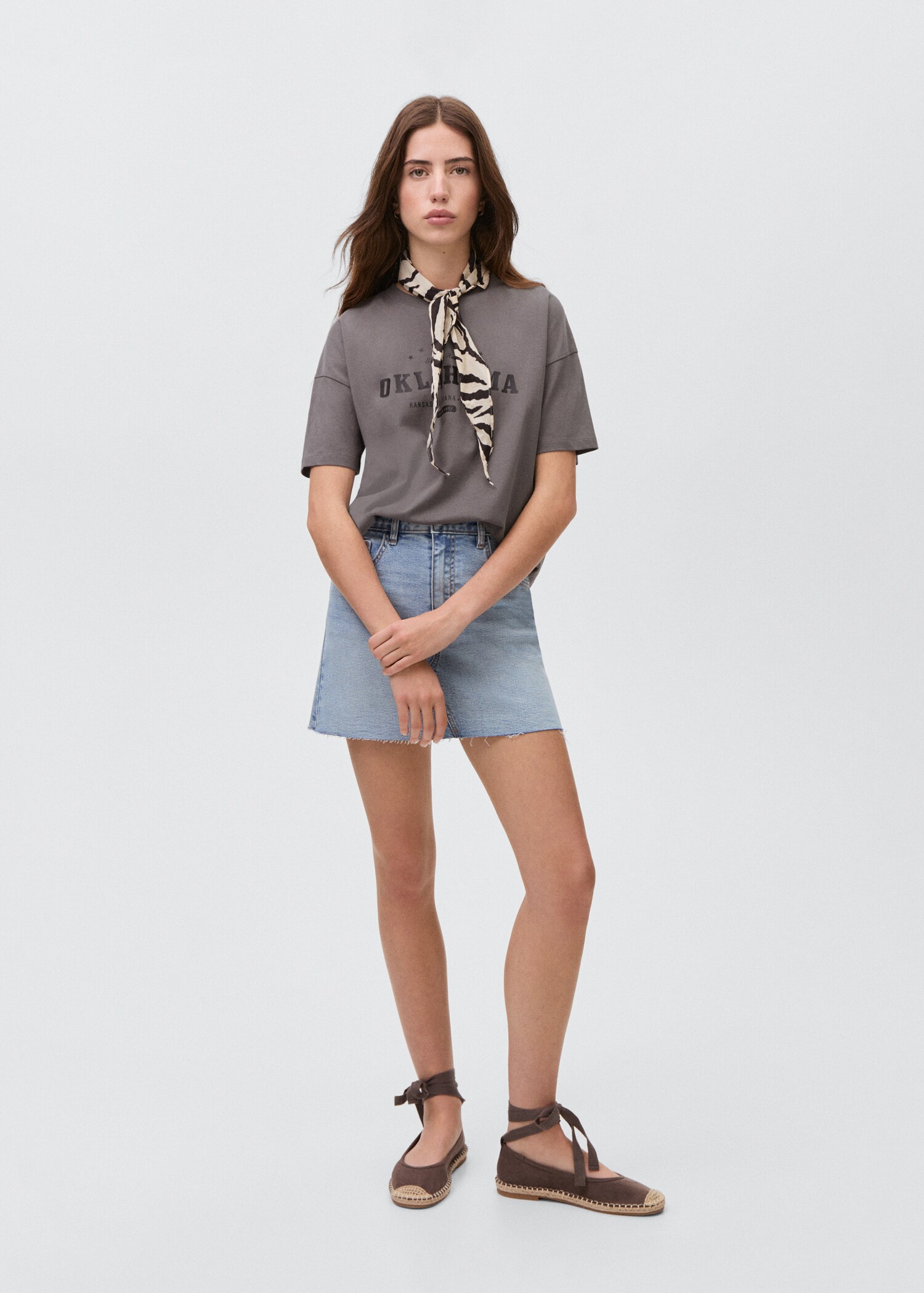 Message cotton T-shirt - General plane