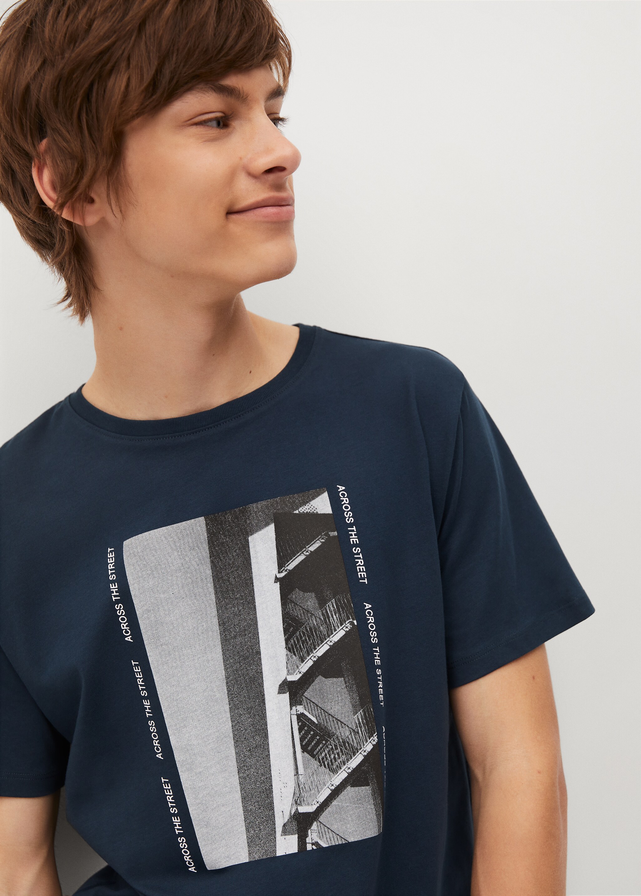 Camiseta algodón orgánico estampada - Plano general