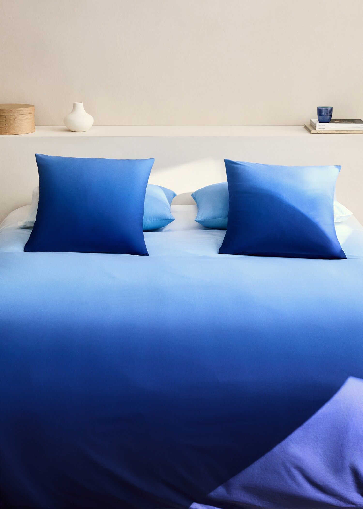 Povlak na přikrývku tie dye bavlněný perkál, na postel 150/160 cm - Celkový náhled