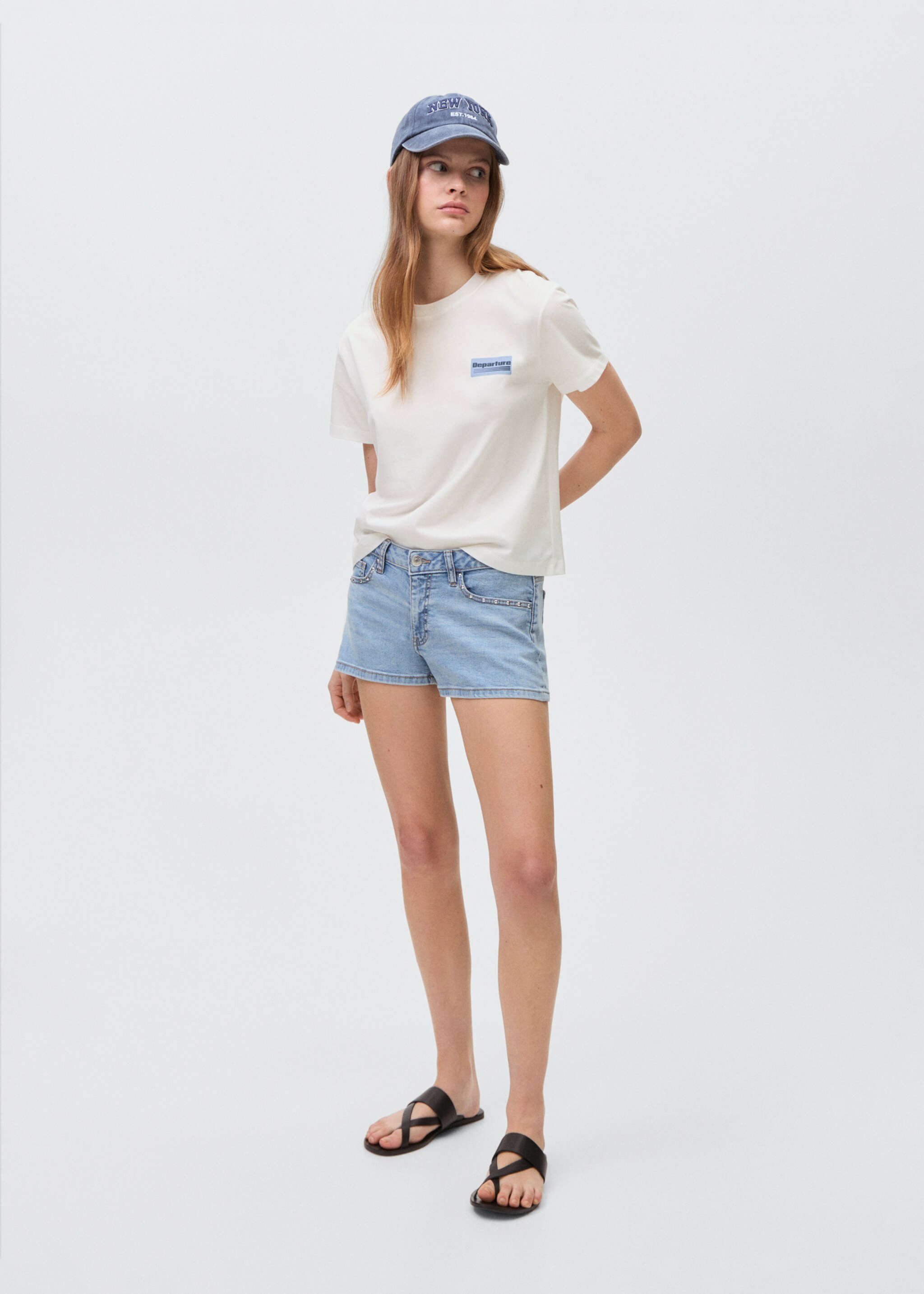 Printed cotton-blend T-shirt - General plane, Off White. Ref: 87006351-00.