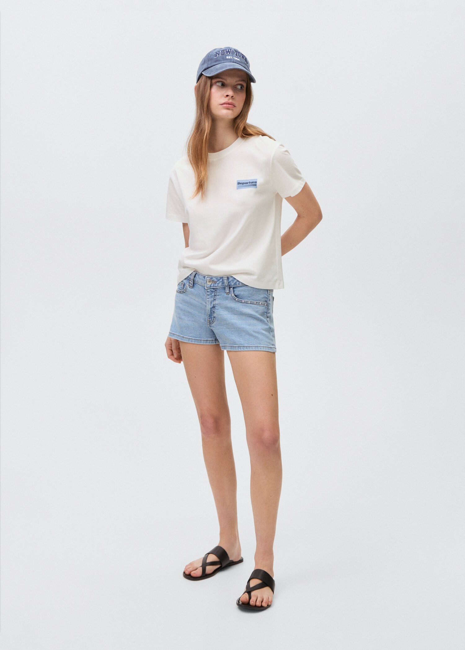 Printed cotton-blend T-shirt - General plane