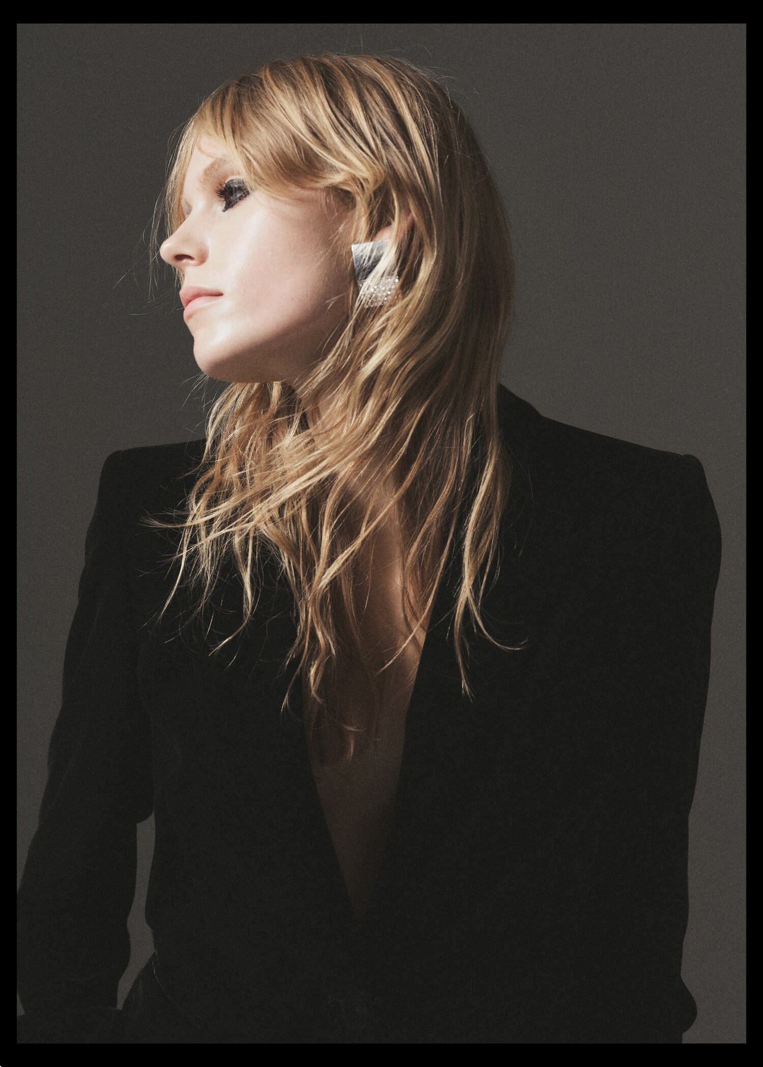 Ohrringe mit Strass und Kristallen - Allgemeine Ansicht