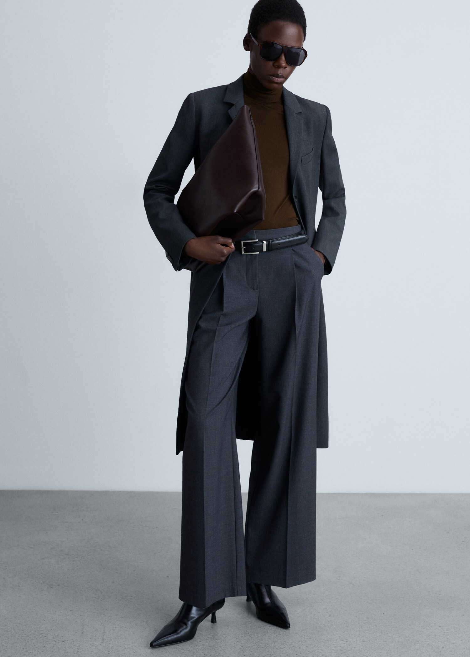 T-shirt manches longues col montant - Plan général